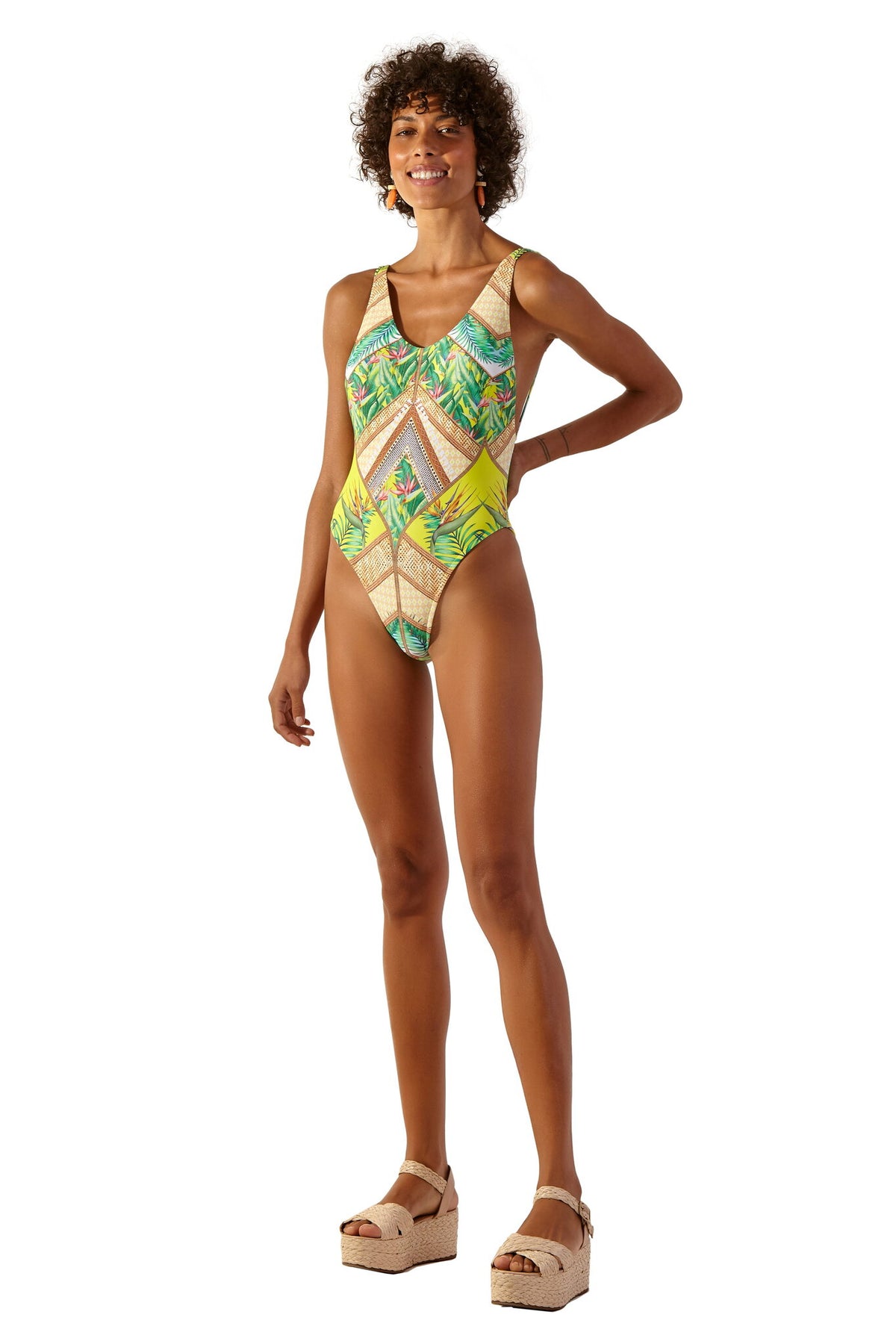 Model Front: Blueman One Piece Swimsuits Pepe Waimea