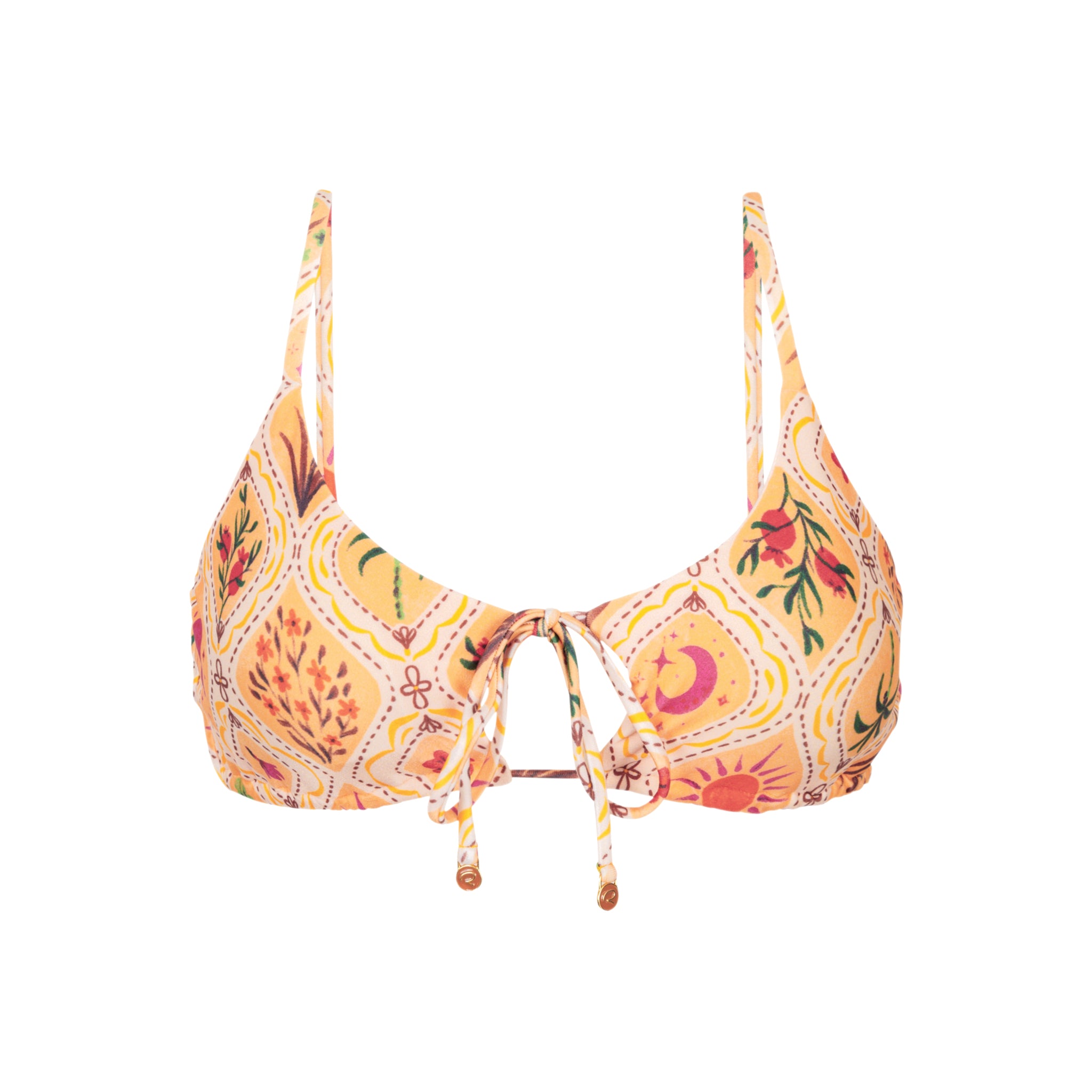 Product Front: Rio De Sol Top Top Mosaico Tank-Tie