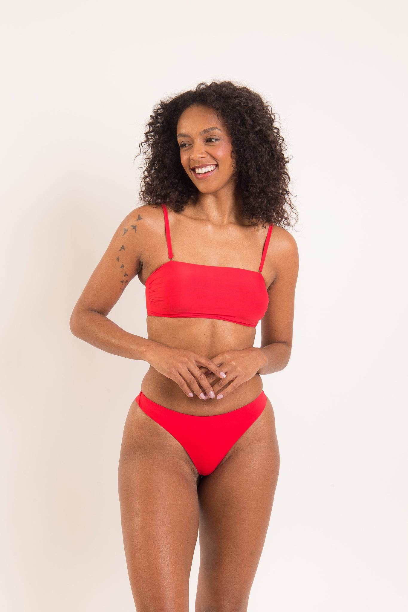 Image 04: Rio De Sol Top Top Rouge Bandeau-Reto