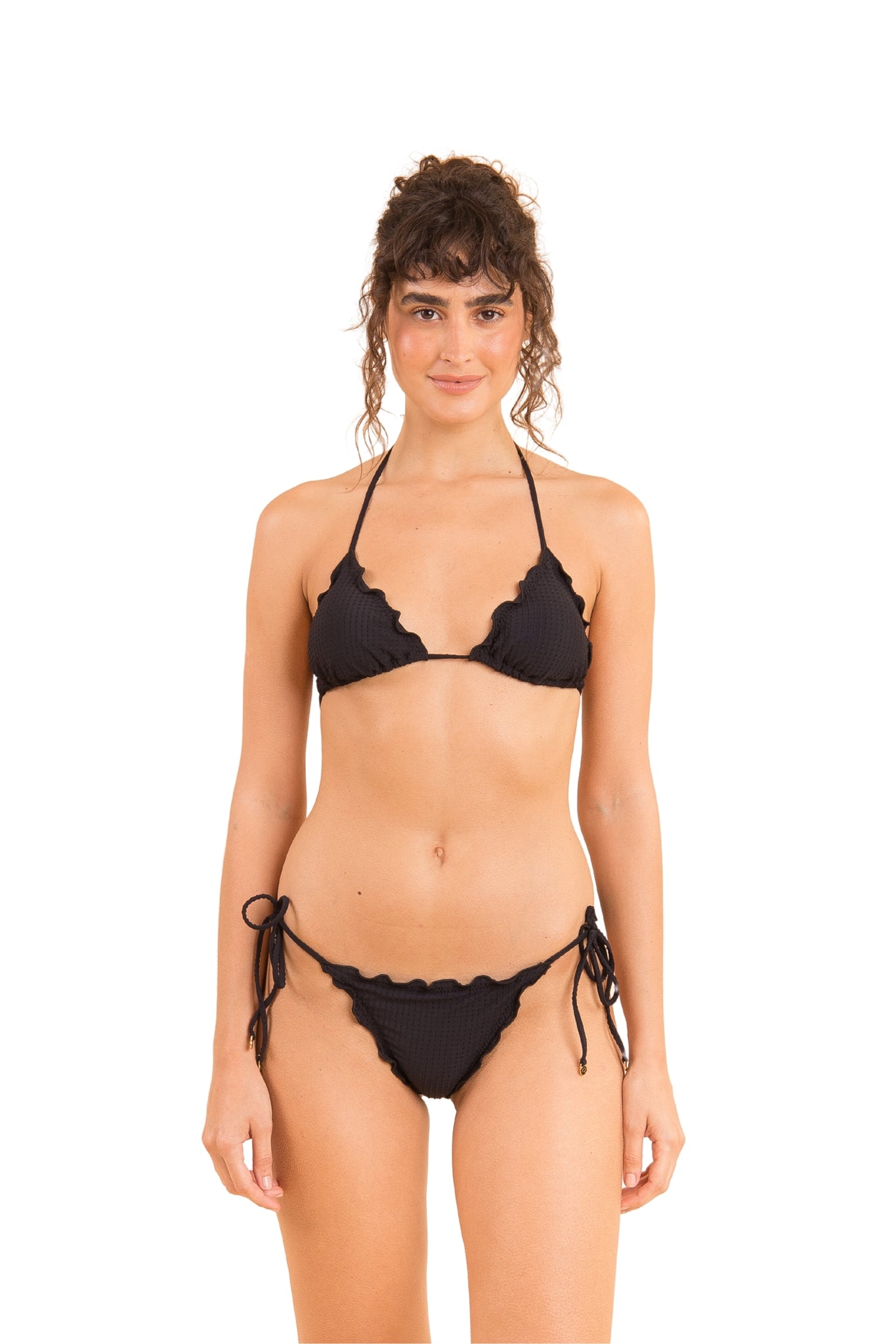 Model Front: Rio De Sol Set Set Dots-Black Frufru