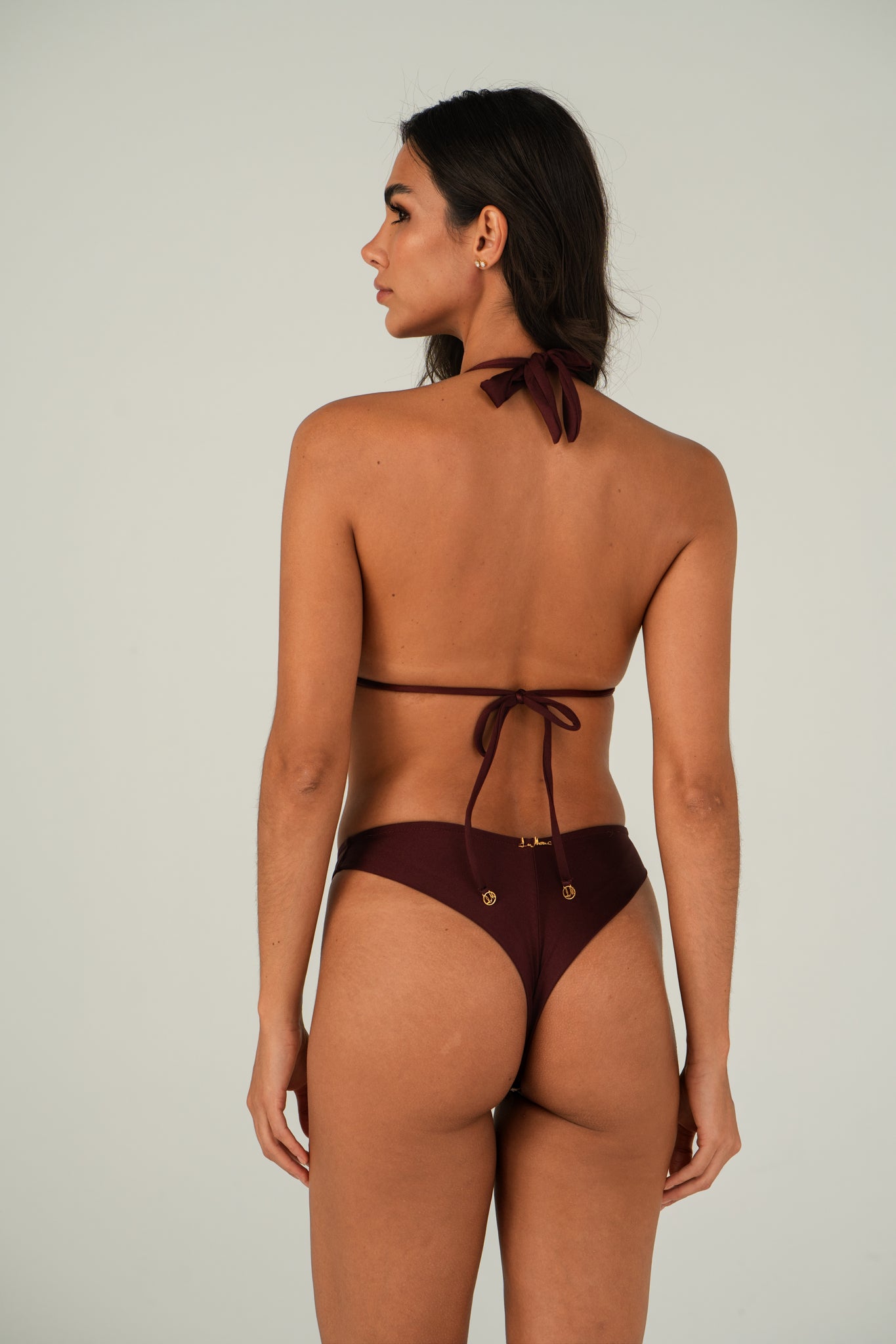 Model Back: Lua Morena Top Top Acai Triangulo-Alongado-Macrame