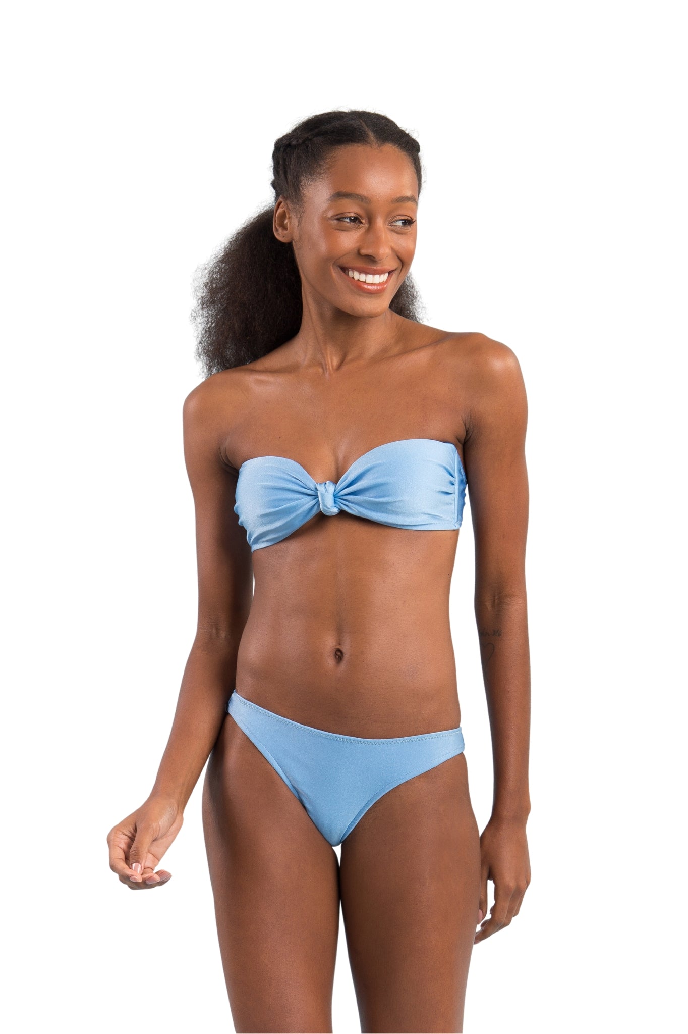 Image 04: Rio De Sol Set Set Shimmer-Baltic-Sea Bandeau-Joy Essential