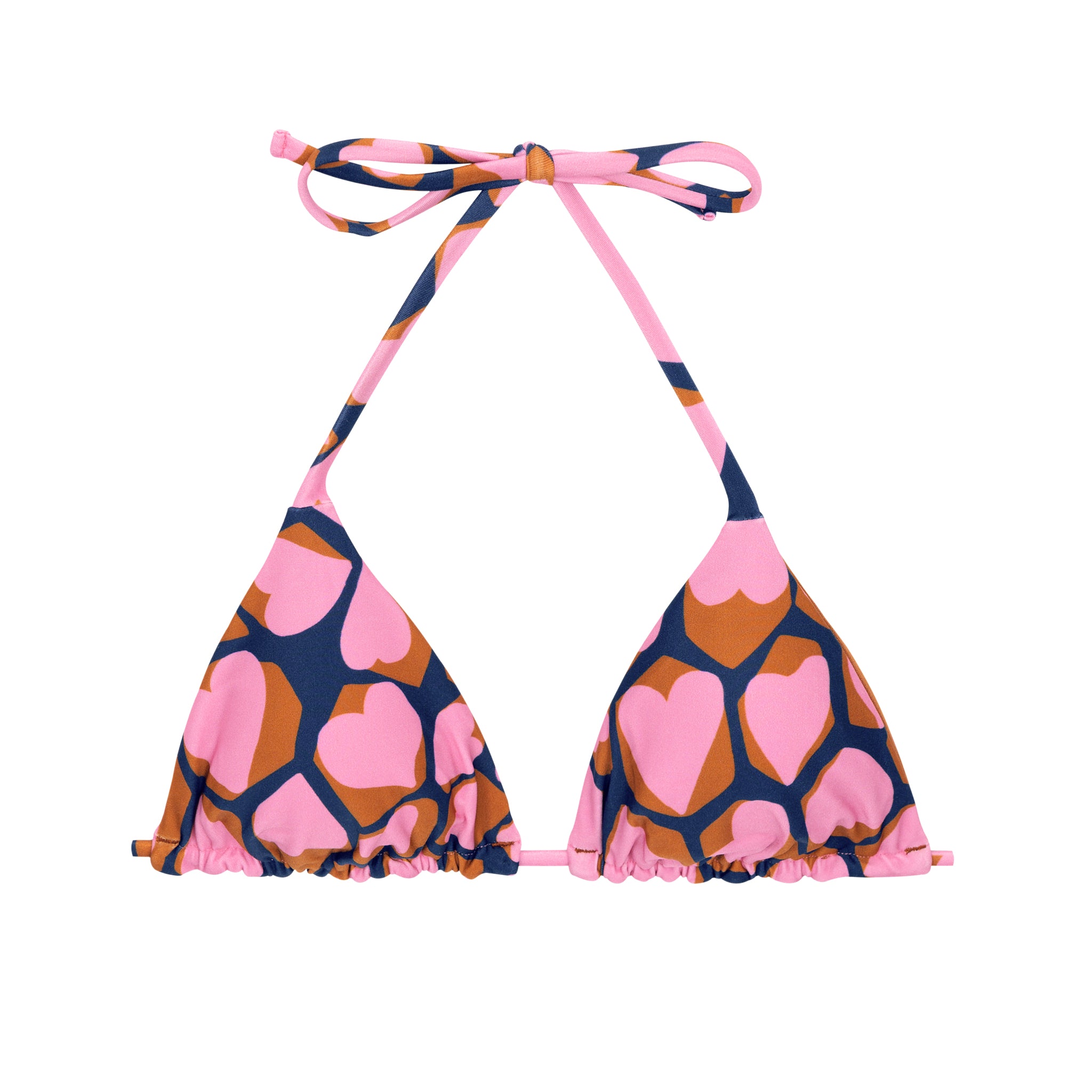 Product Front: Rio De Sol Top Top Amore-Pink Tri-Inv