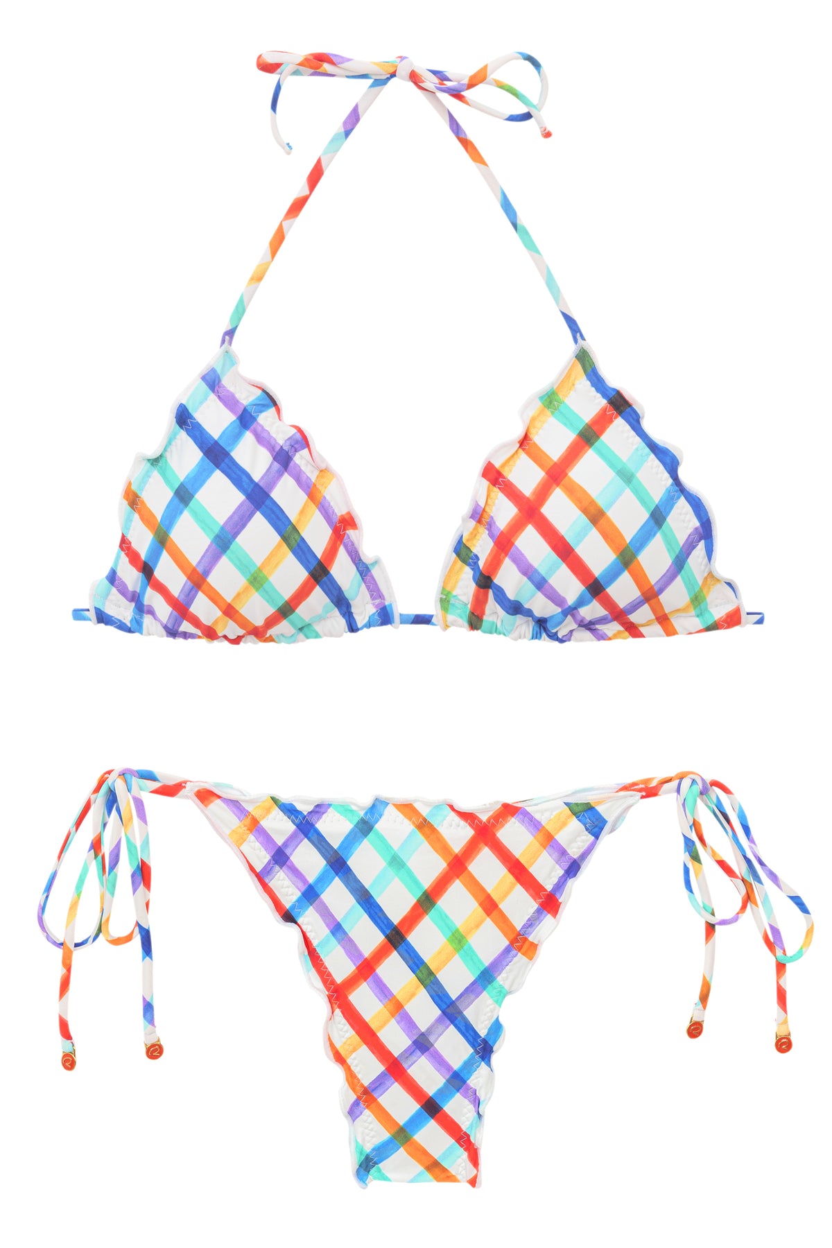 Product Front: Rio De Sol Two Piece Swimwear Set Square Frufru-Fio