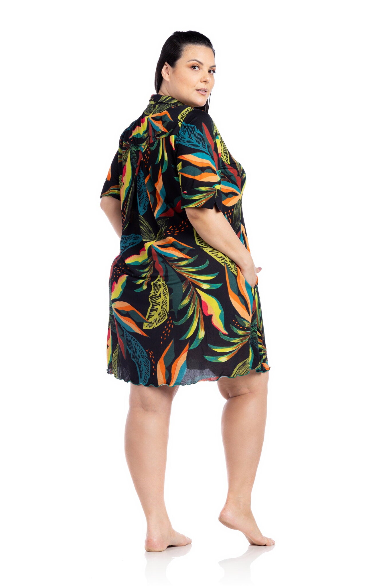 Image 04: La Playa Shirtdress Chemise Jardins