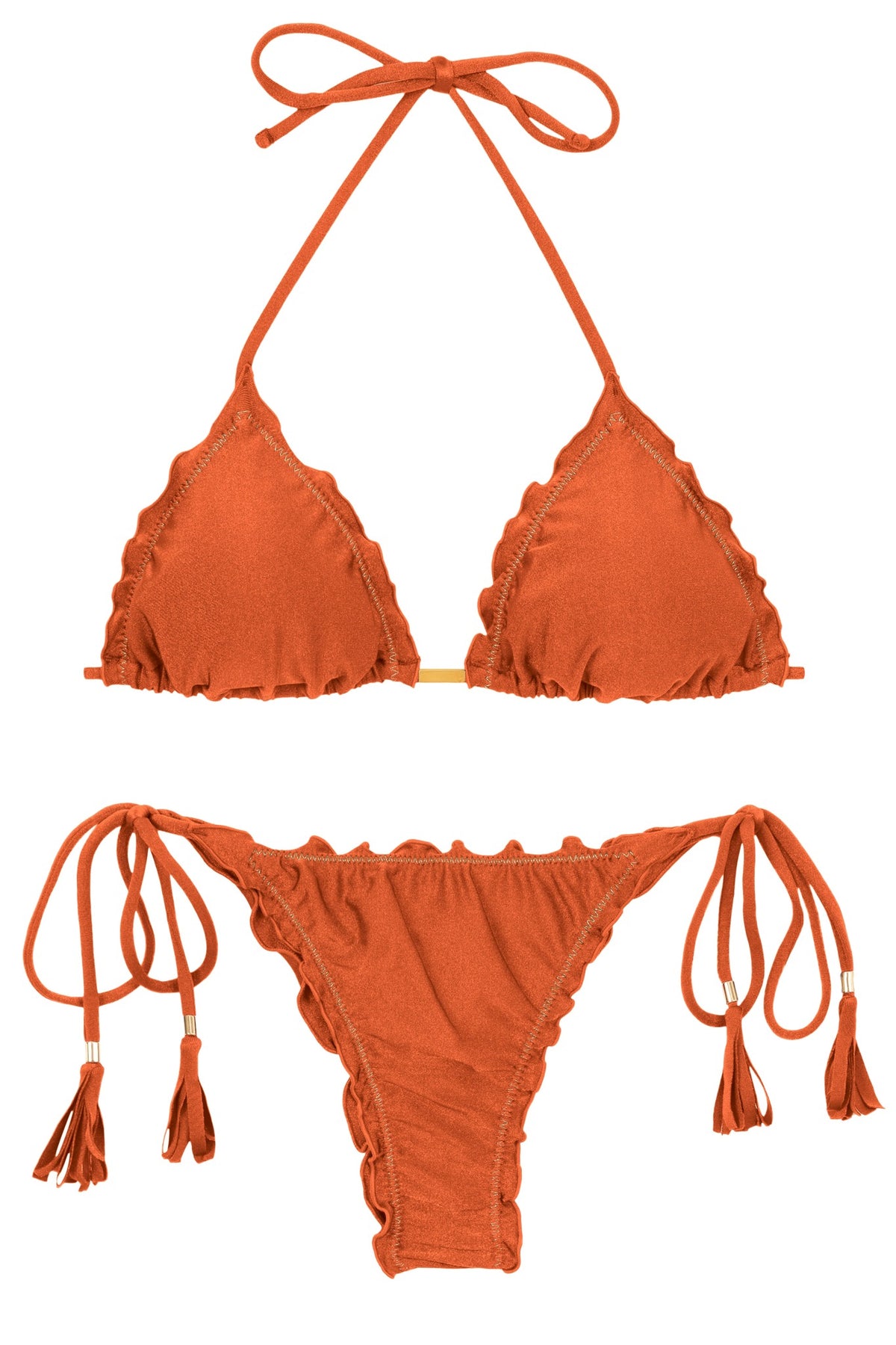 Product Front: Rio De Sol Two Piece Swimwear Set Paprica Frufru-Fio