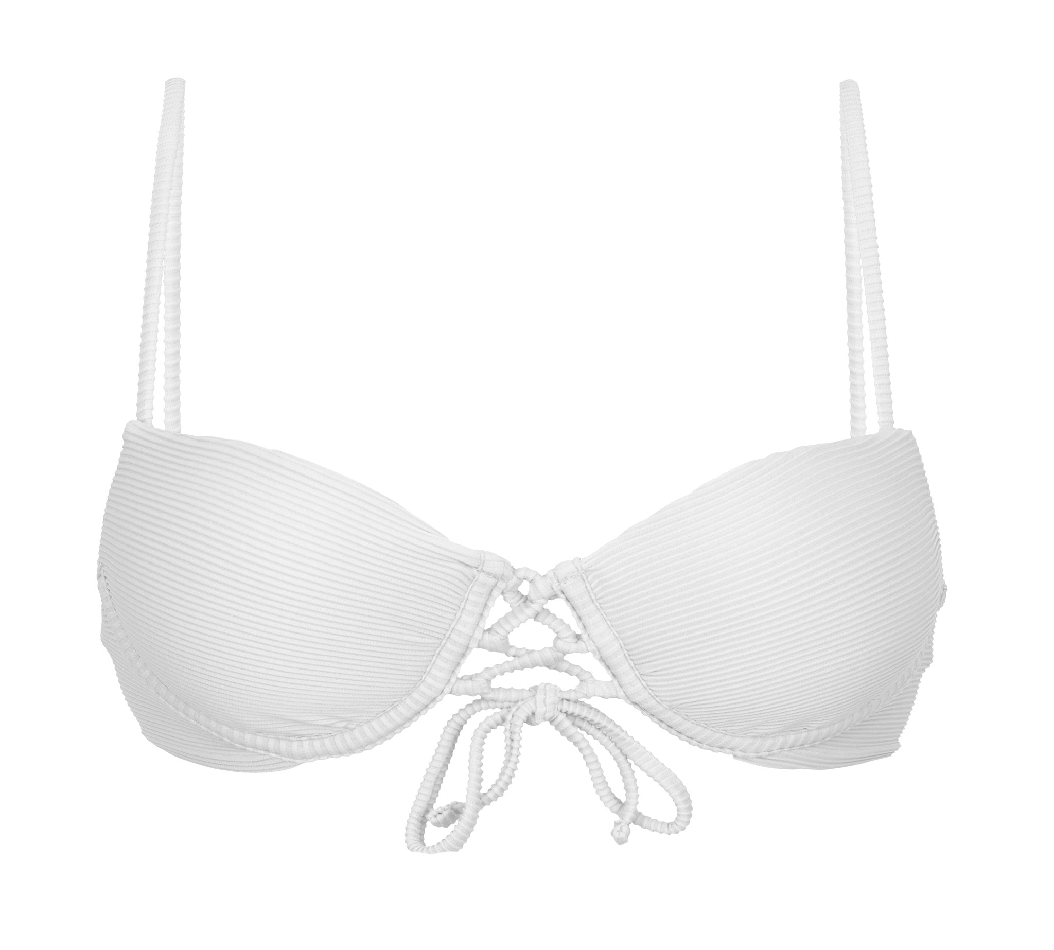 Product Front: Rio De Sol Top Top Cotele-Branco Balconet-Pushup