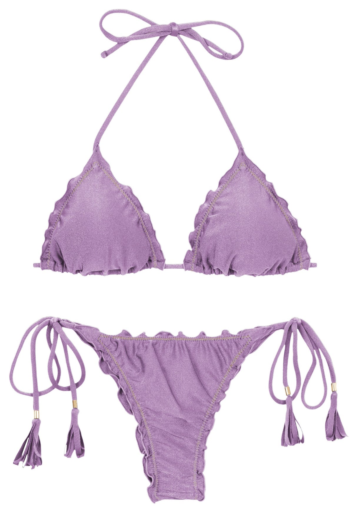 Product Front: Rio De Sol Two Piece Swimwear Set Shimmer-Harmonia Frufru-Fio
