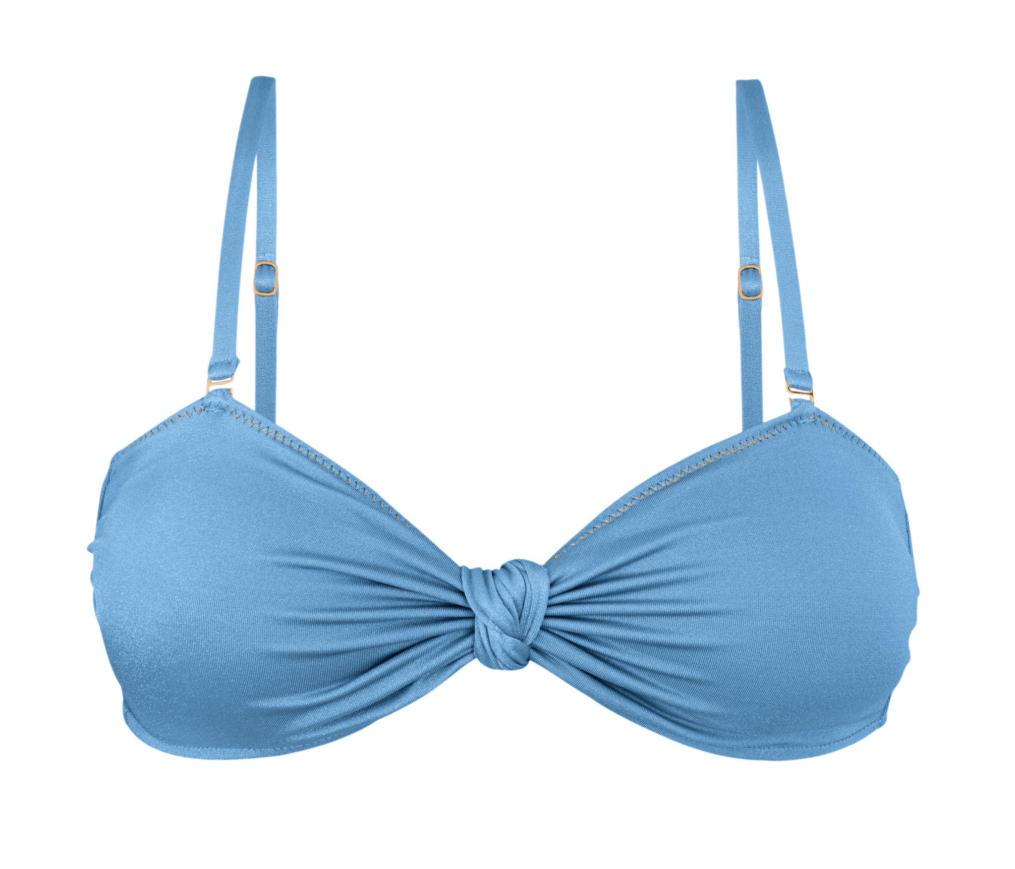 Product Front: Rio De Sol Top Top Shimmer-Baltic-Sea Bandeau-Joy