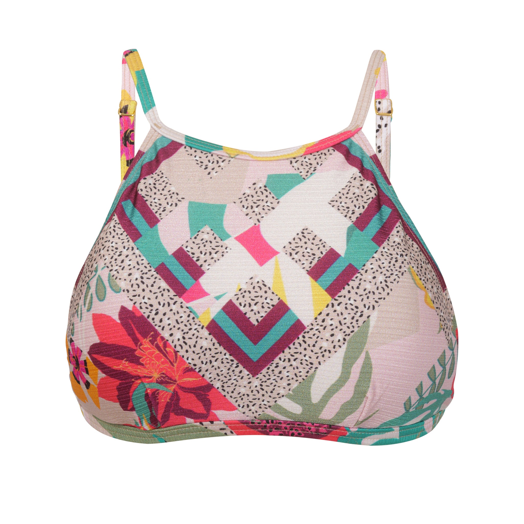 Product Front: Lua Morena Top Top Cropped Ripple Pitaia Do Cerrado