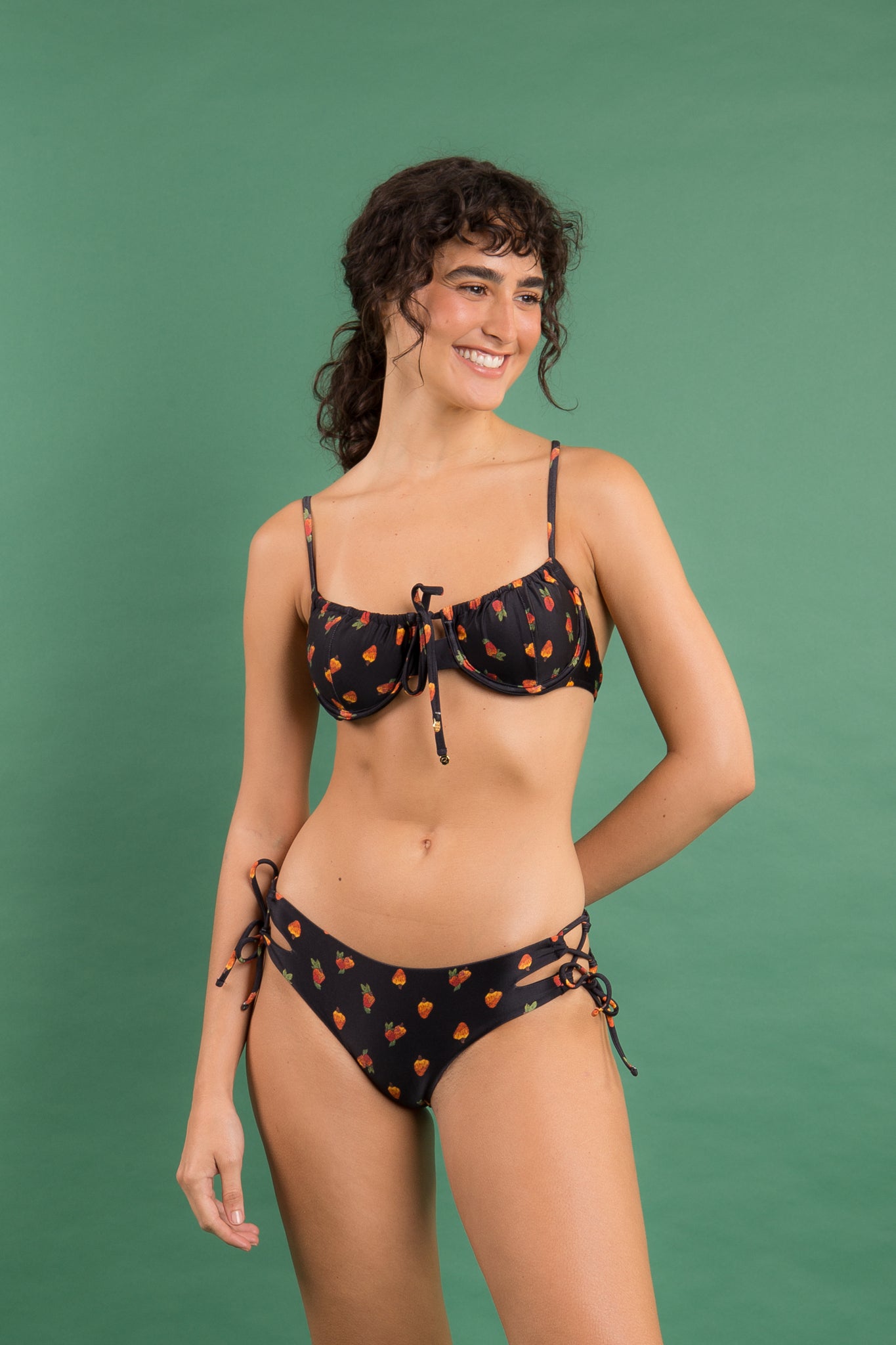 Image 12: Rio De Sol Set Set Cashew Balconet-Tie Madrid