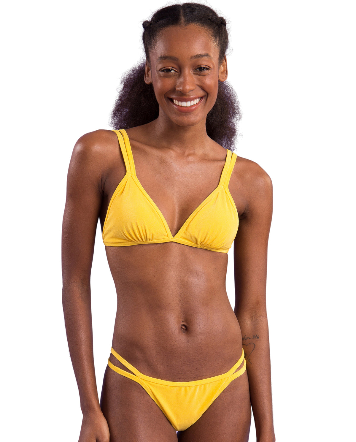 Gallery: Rio De Sol Two Piece Swimwear Set Malibu-Yellow Tri-Duo Mini-Duo