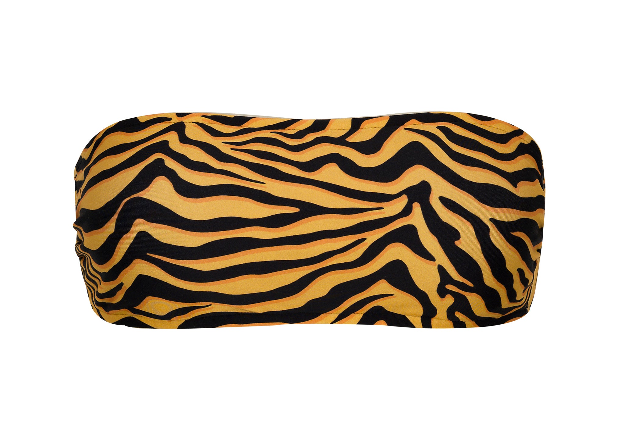 Product Front: Rio De Sol Top Top Wild-Orange Bandeau-Reto