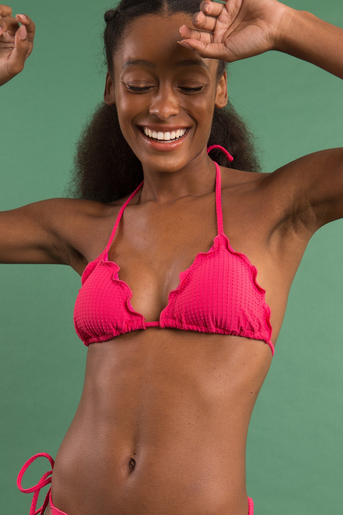 Image 09: Rio De Sol Two Piece Swimwear Set Dots-Virtual-Pink Frufru-Fio