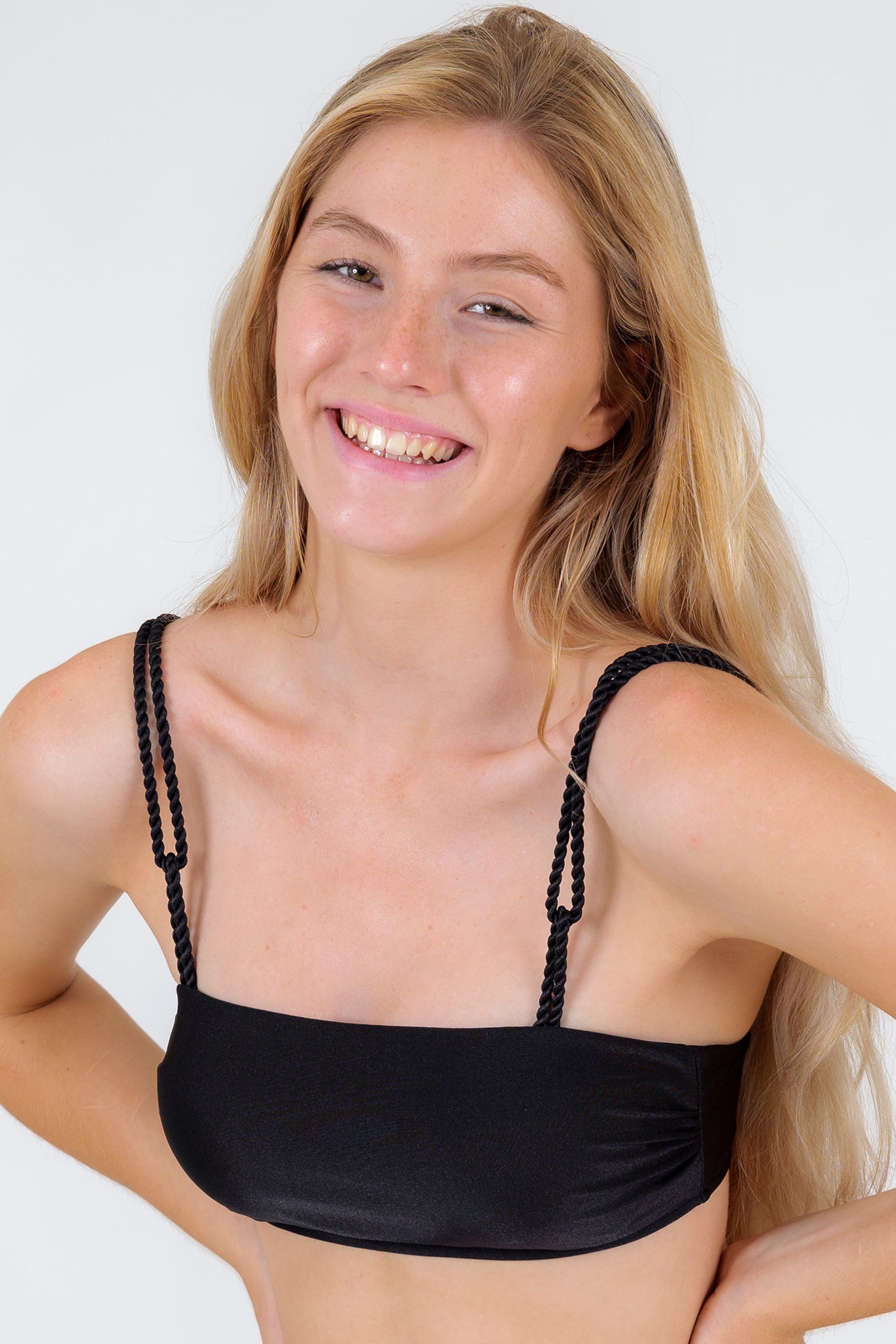 Gallery: Rio De Sol Top Top Shimmer-Black Bandeau-Reto