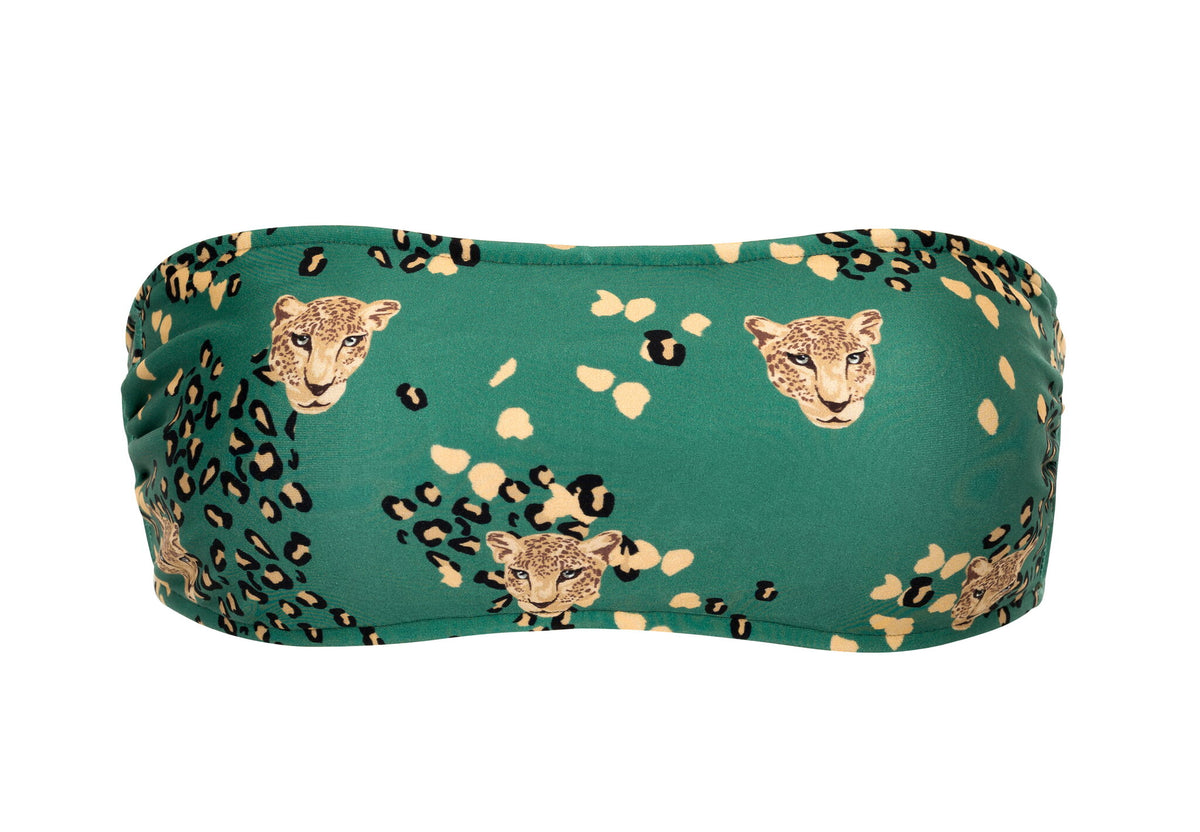Product Front: Rio De Sol Bikini Tops Top Roar-Green Bandeau-Reto