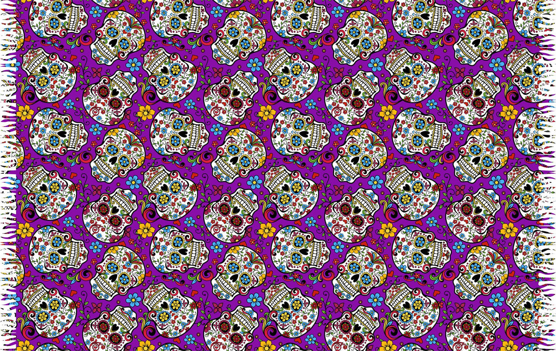 Product Front: Bali Blue Pareo Caveira Pequena Roxo