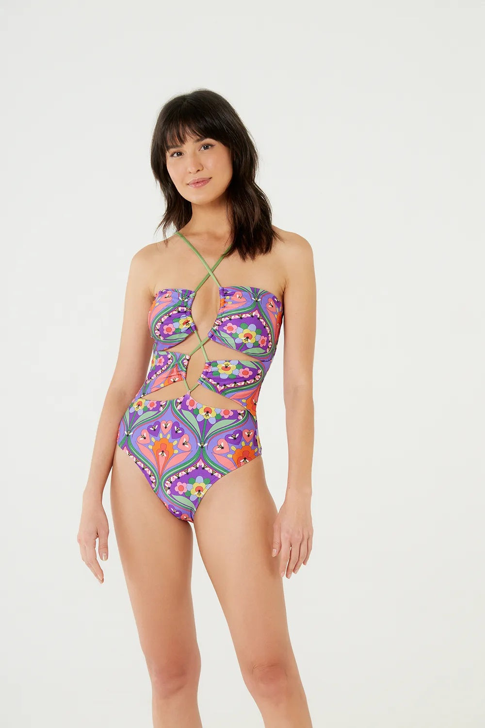 Model Front: Blueman One-Piece Maio Paola Apiculae