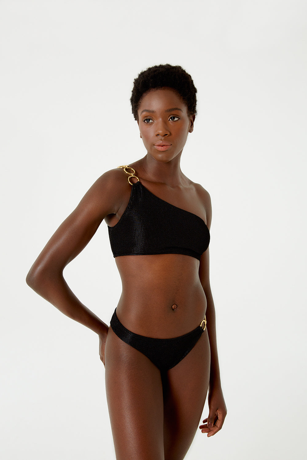 Image 03: Blueman Top Top Textura Wavy Shine Preto