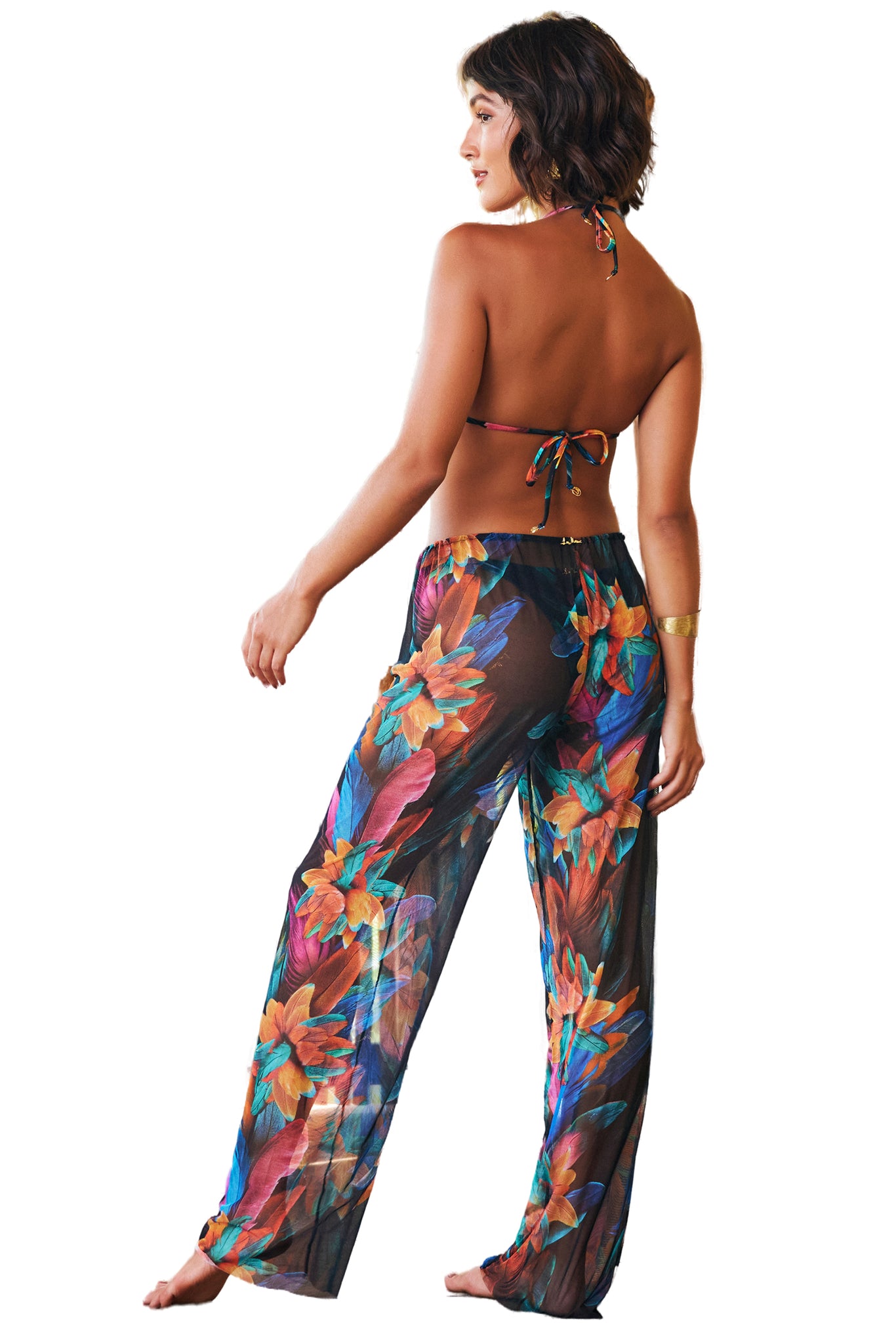 Image 04: Lua Morena Beach Trousers Calca Tule Brinco Preto