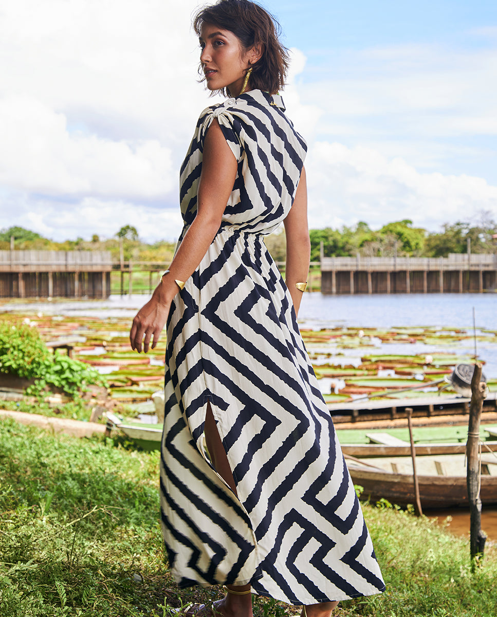 Image 04: Lua Morena Maxi Dresses Long Shirtdress Seringueira