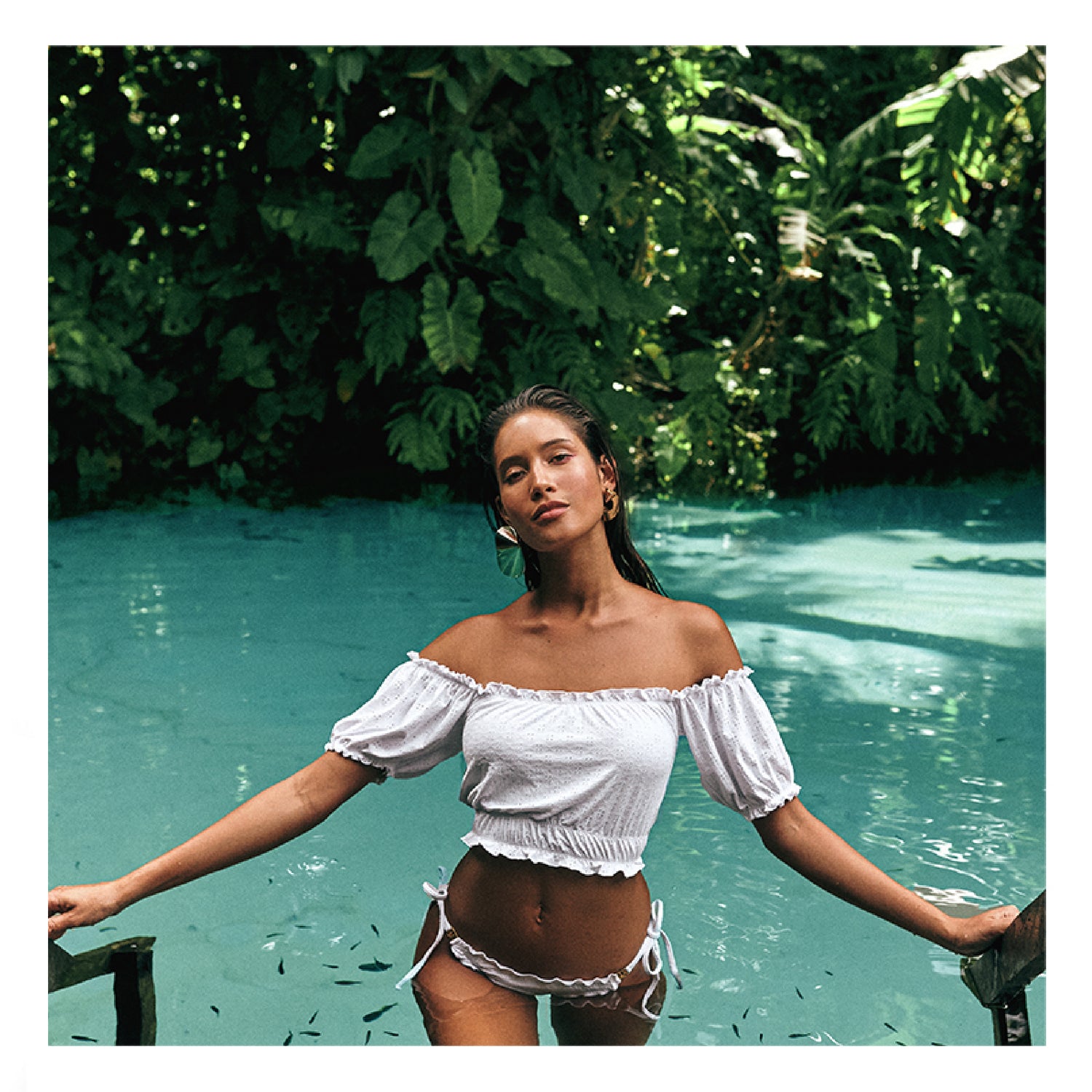 Image 07: Lua Morena Top Top Ciganinha Laise Branco