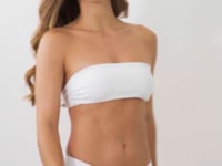 Top Sand-White Bandeau-Reto