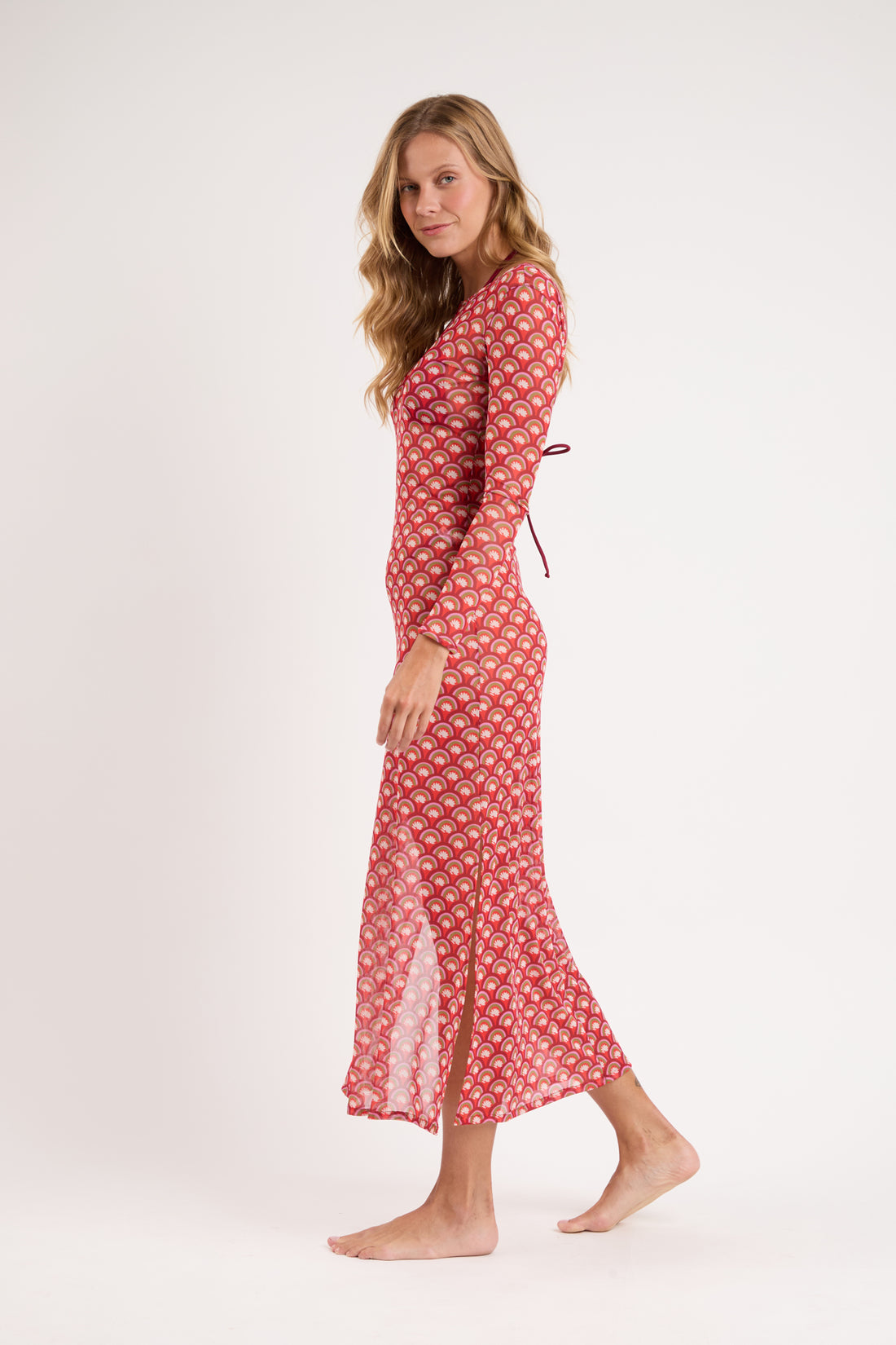 Image 02: Rio De Sol Maxi Dresses Floral-Scales Dress Lucy