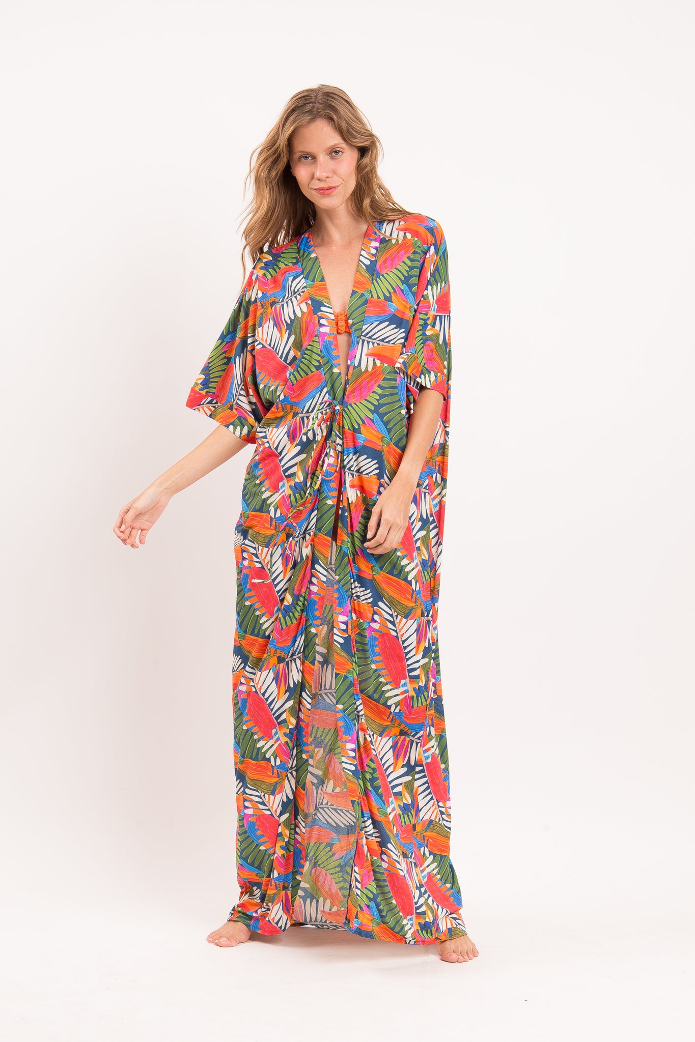 Model Front: Rio De Sol Maxi Dresses Jungle Long Dress