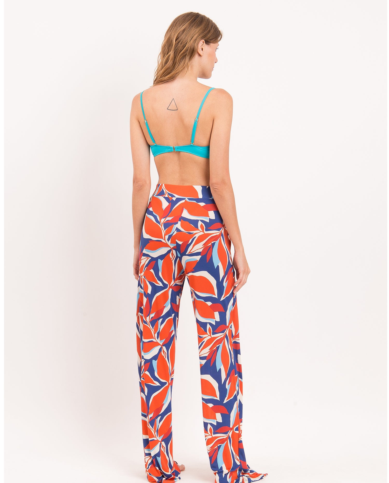 Image 07: Rio De Sol Beach Trousers Leaves Wide Pants
