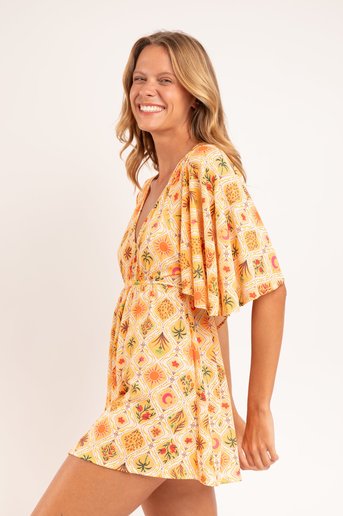 Image 03: Rio De Sol Mini Dress Mosaico Mini Dress