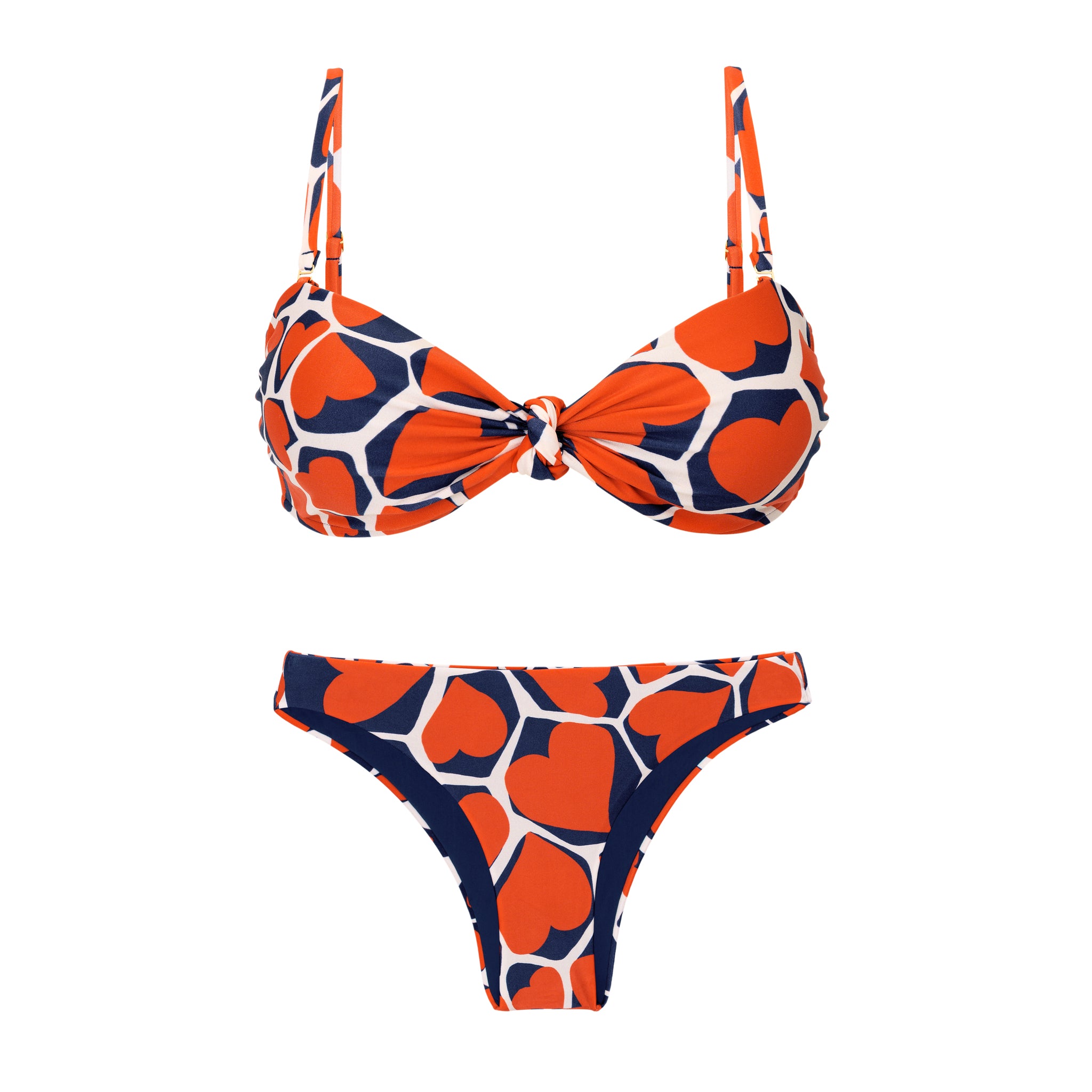 Product Front: Rio De Sol Set Set Amore-Red Bandeau-Joy Essential