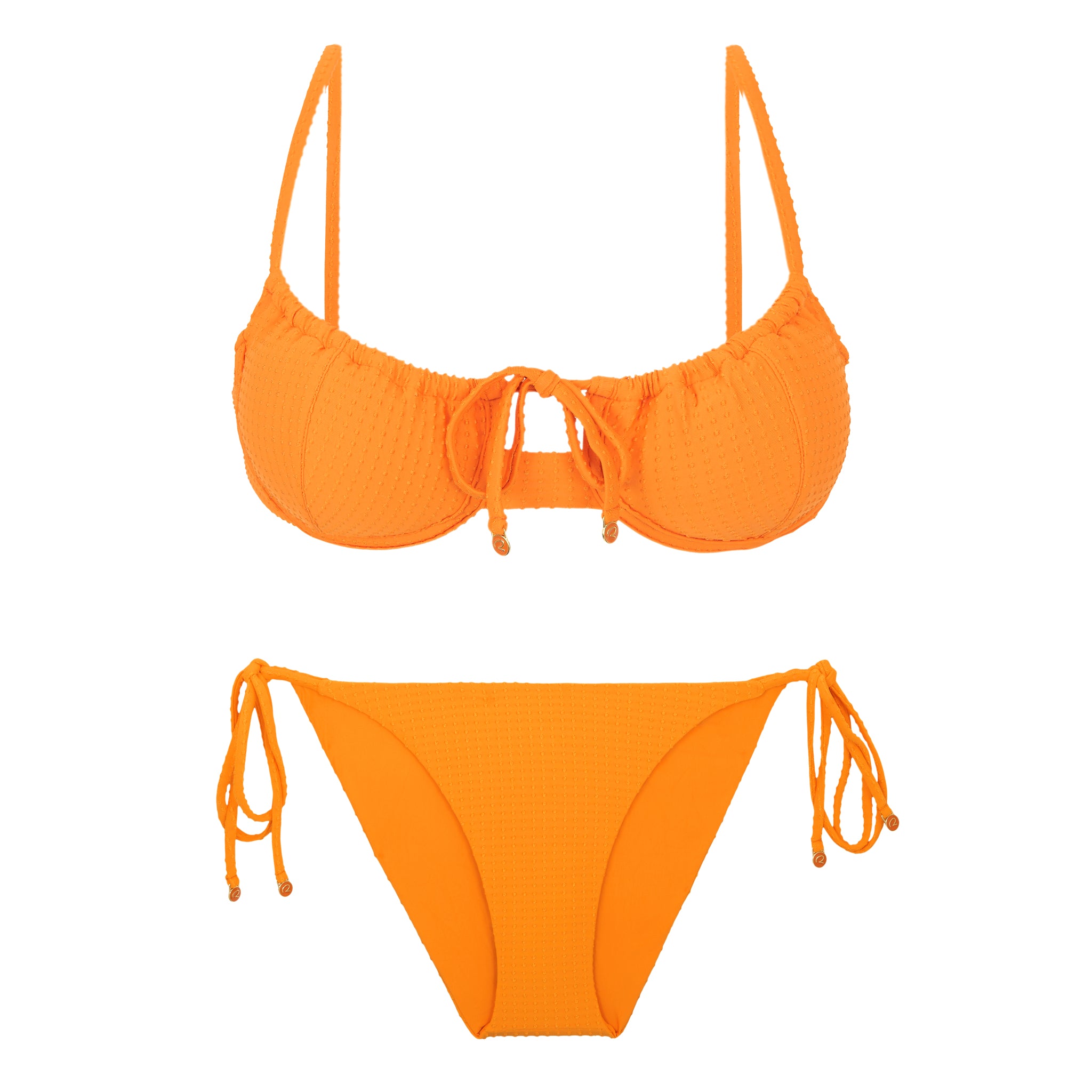 Product Front: Rio De Sol Set Set Dots-Mango Balconet-Tie Ibiza-Comfy