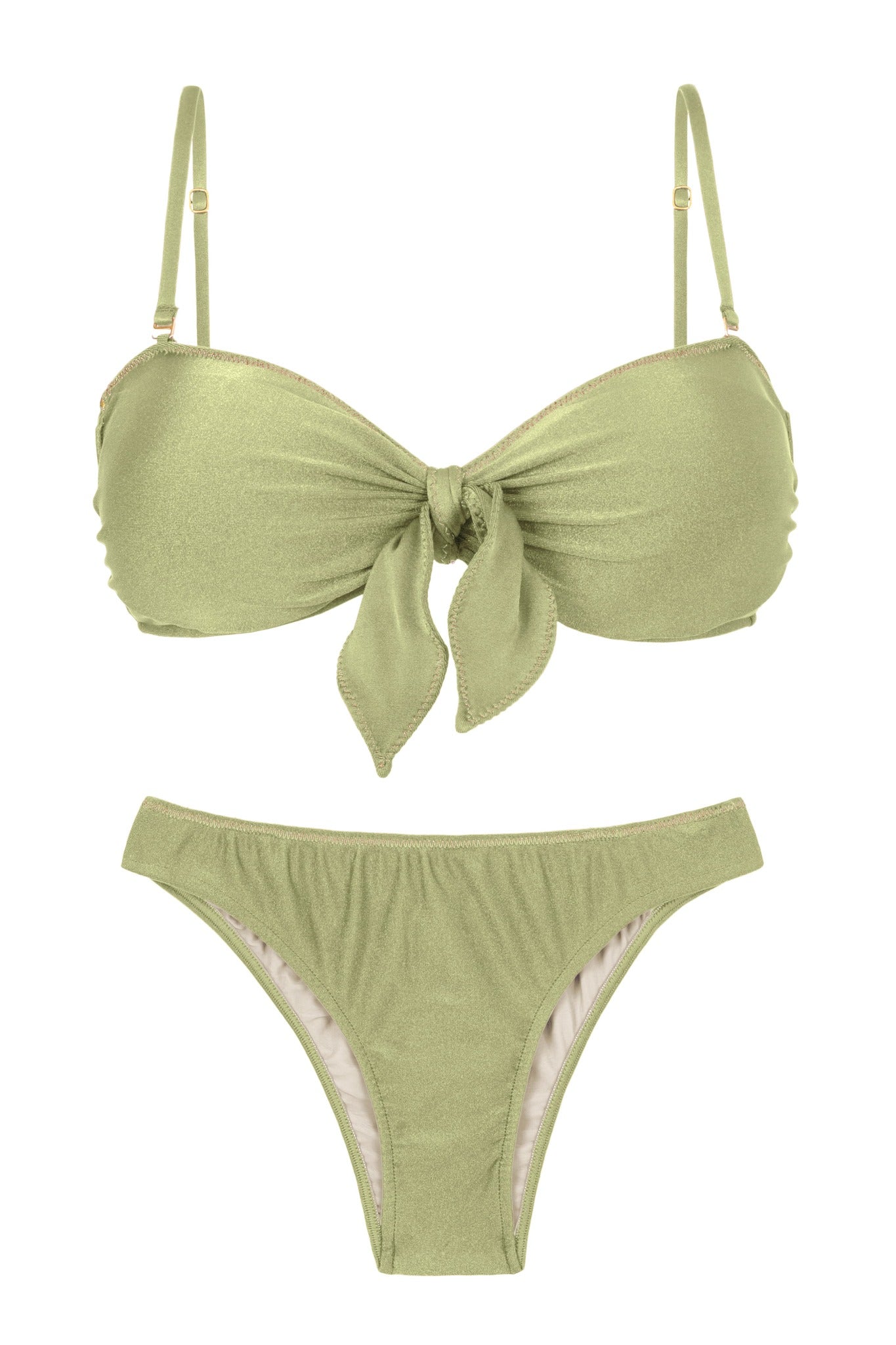Product Front: Rio De Sol Set Set Oliva Bandeau-No Essential