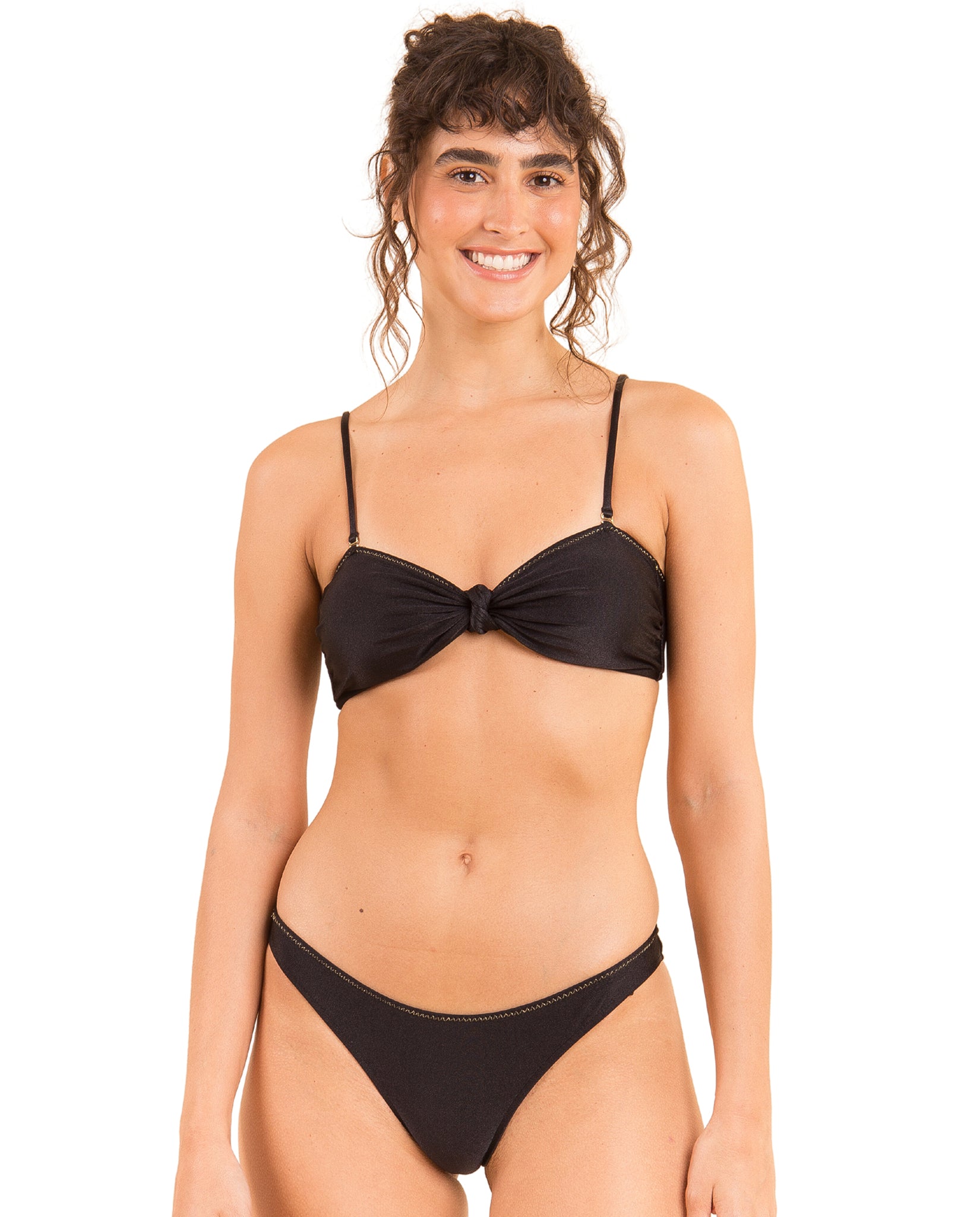Gallery: Rio De Sol Set Set Shimmer-Black Bandeau-Joy Essential
