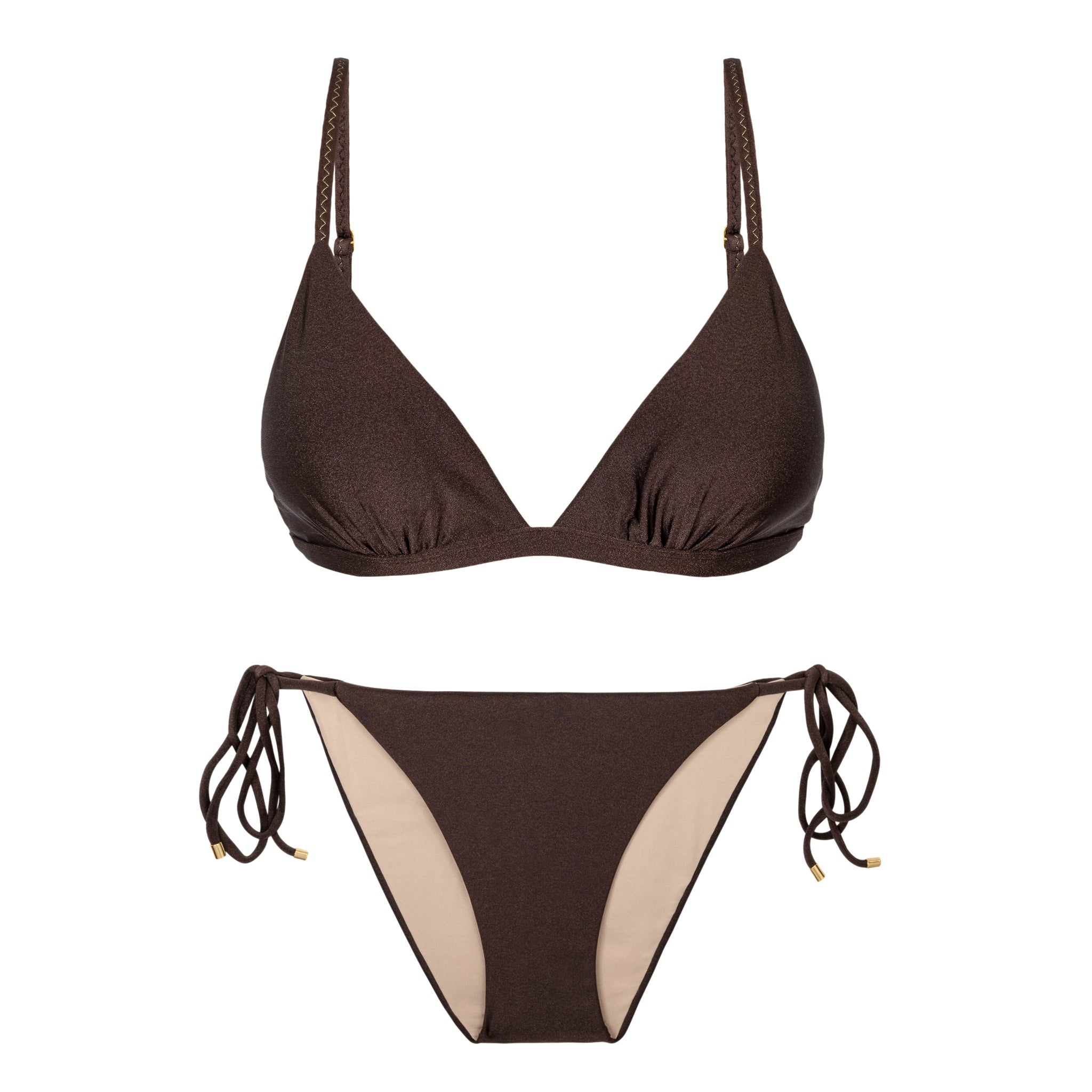 Product Front: Rio De Sol Set Set Shimmer-Coffee Tri-Fixo Ibiza-Comfy