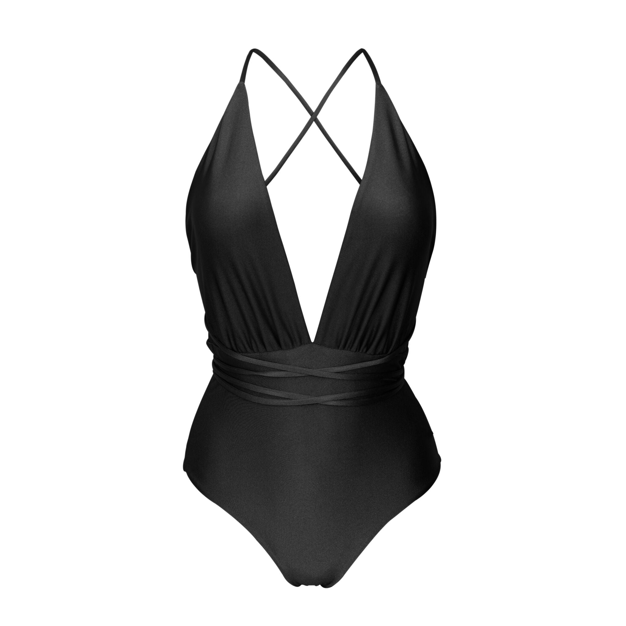 Product Front: Rio De Sol One-Piece Shimmer-Black New Vegas