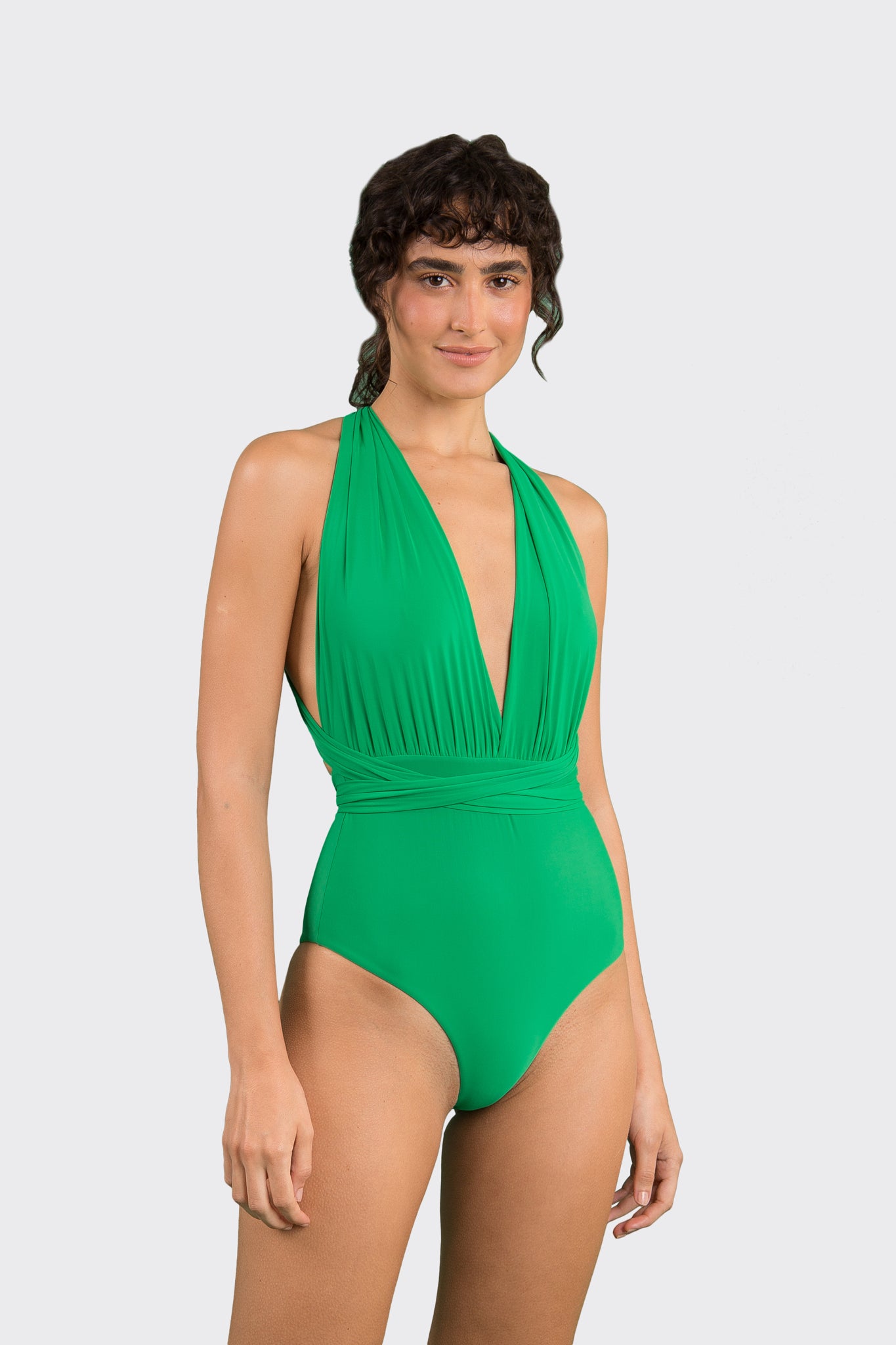 Model Front: Rio De Sol One-Piece Tambourine Marina