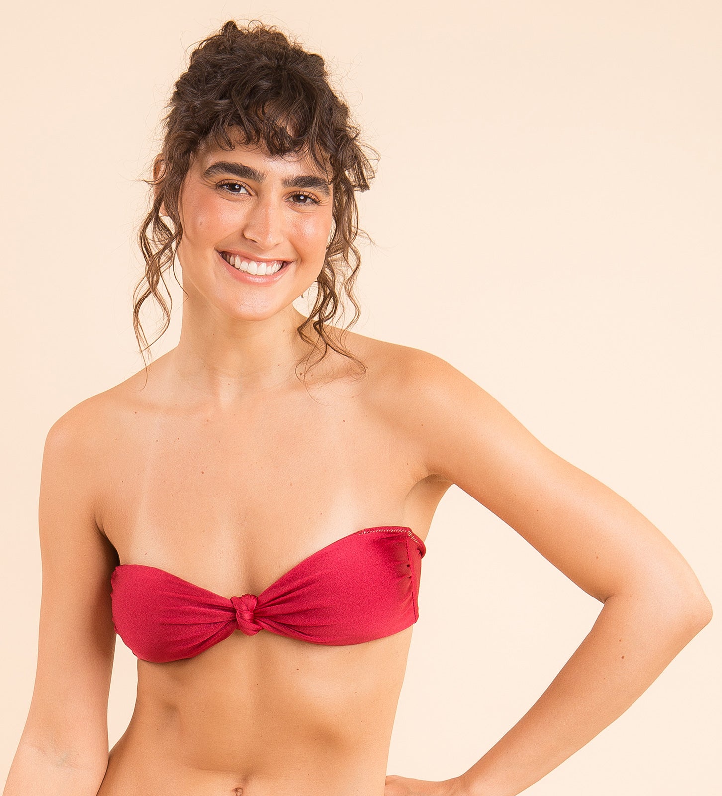 Image 11: Rio De Sol Top Top Shimmer-Divino Bandeau-Joy