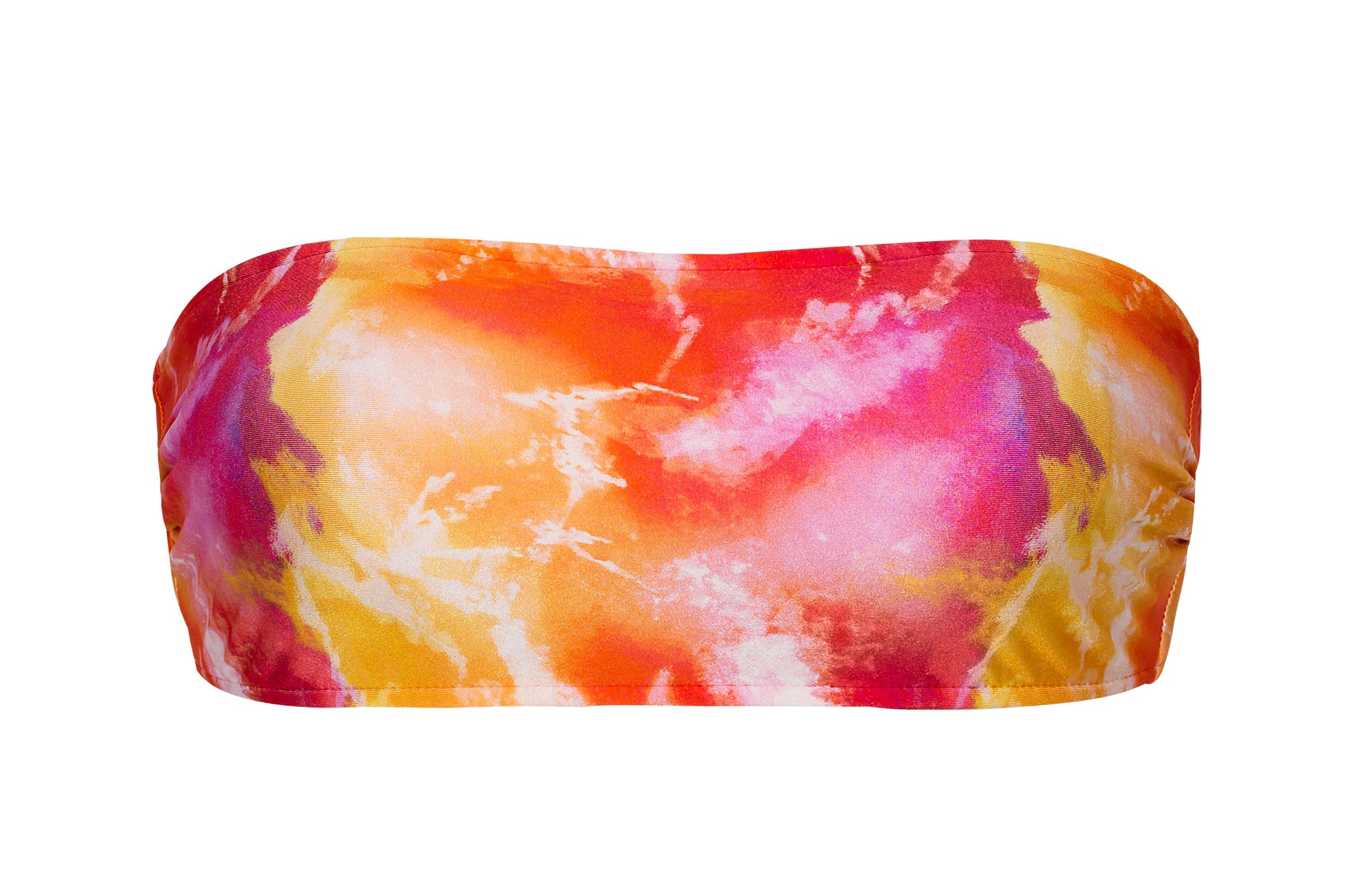 Product Front: Rio De Sol Top Top Tiedye-Red Bandeau-Reto