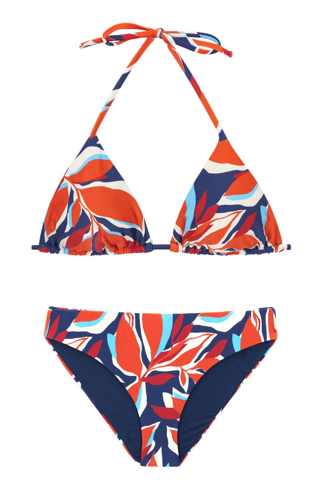 Product Front: Rio De Sol Two Piece Swimwear Set Leaves Tri-Inv Essential-Comfy