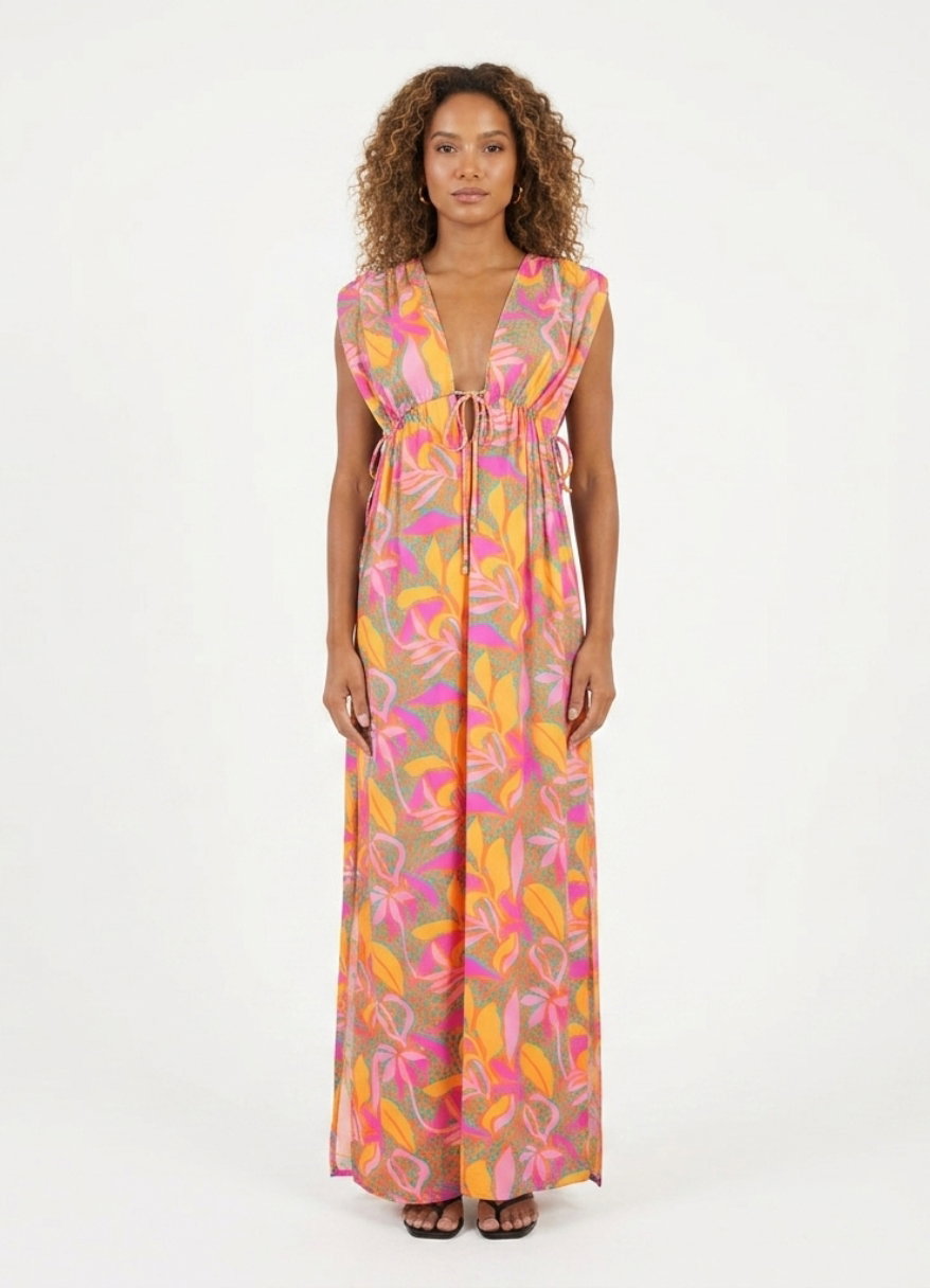 Model Front: Rio De Sol Maxi Dresses Lyla Long Dress Soleil