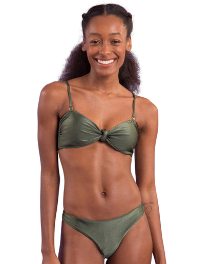 Gallery: Rio De Sol Two Piece Swimwear Set Croco Bandeau-Joy Essential