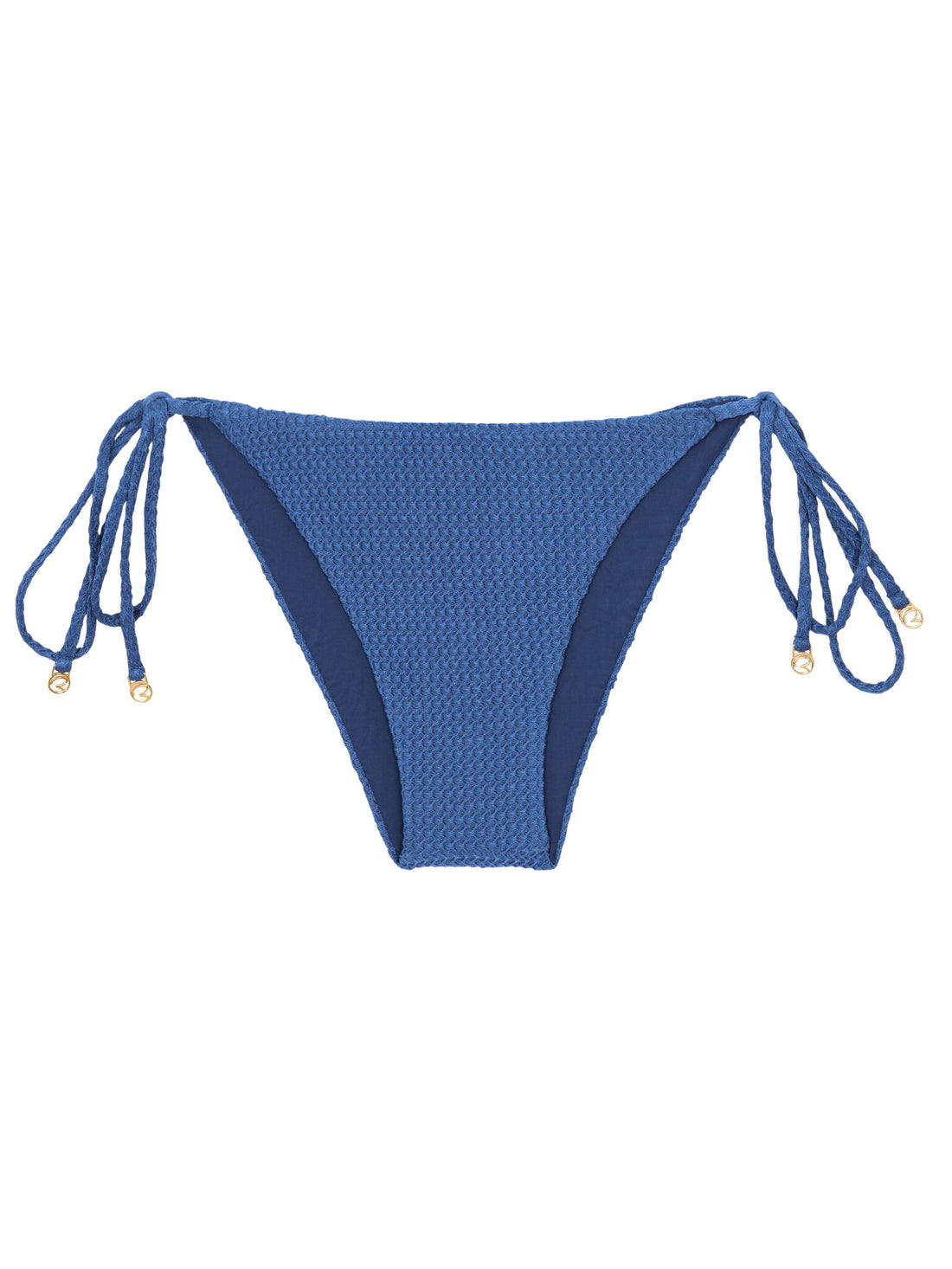 Product Front: Rio De Sol Bikini Bottoms Bottom Carmel-Blue Lacinho