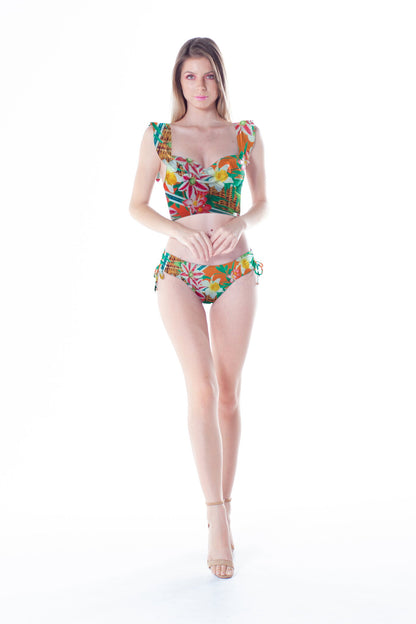 Image 03: La Playa Bikini Tops Top Babado Cropped Balaio
