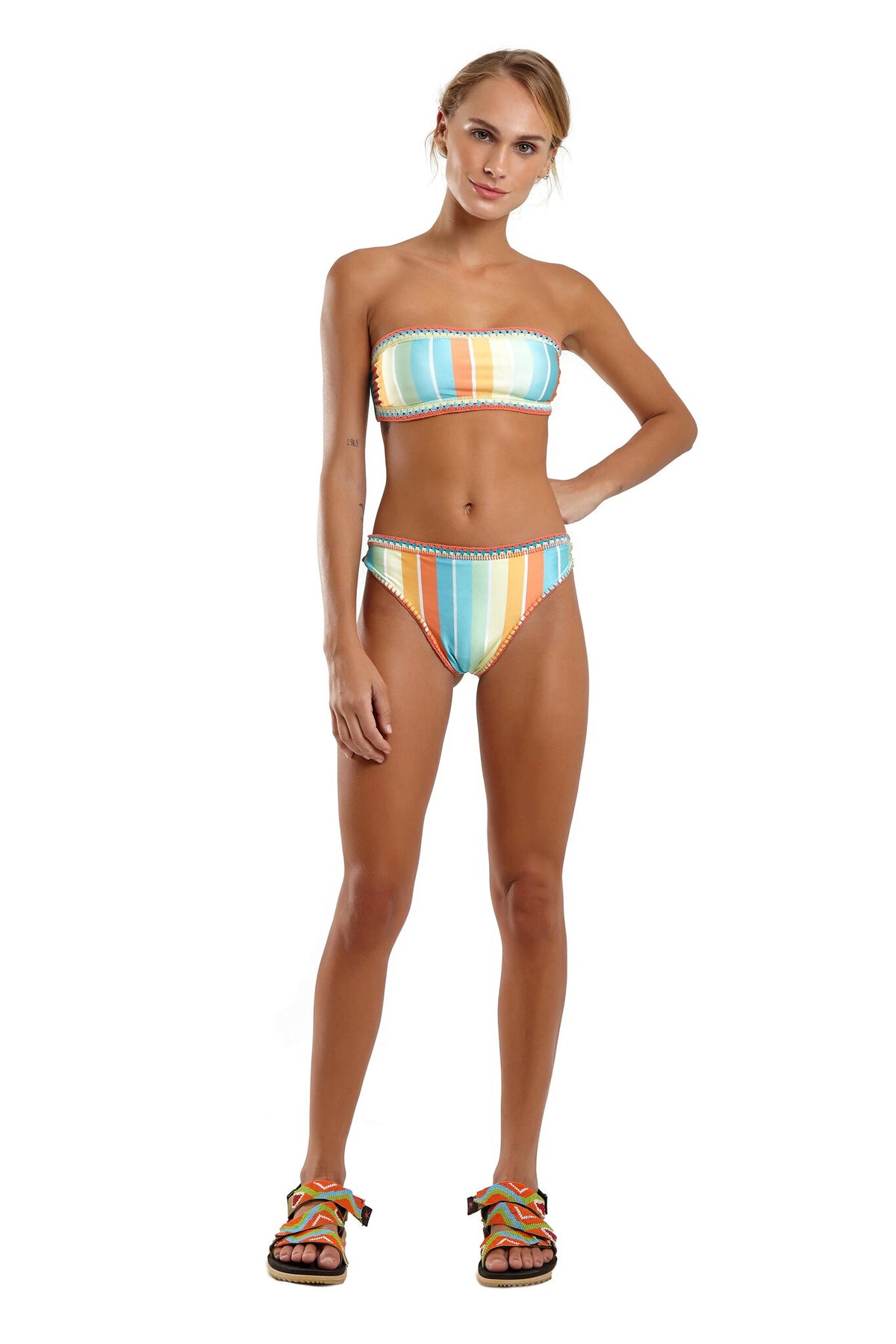 Model Front: Blueman Bikini Bottoms Bottom Recifes Granita