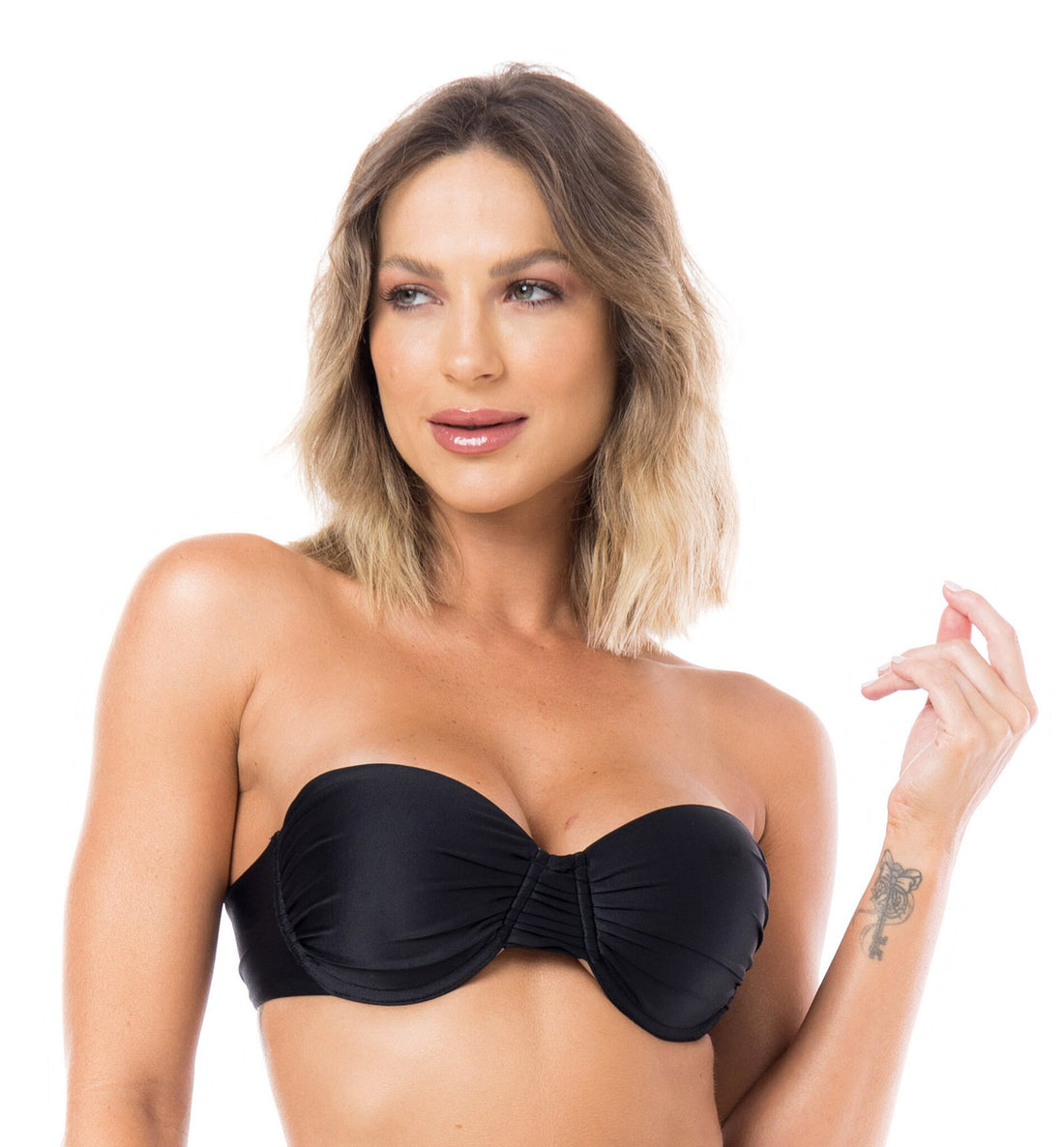Gallery: La Playa Bikini Tops Top Franzido Hot Preto