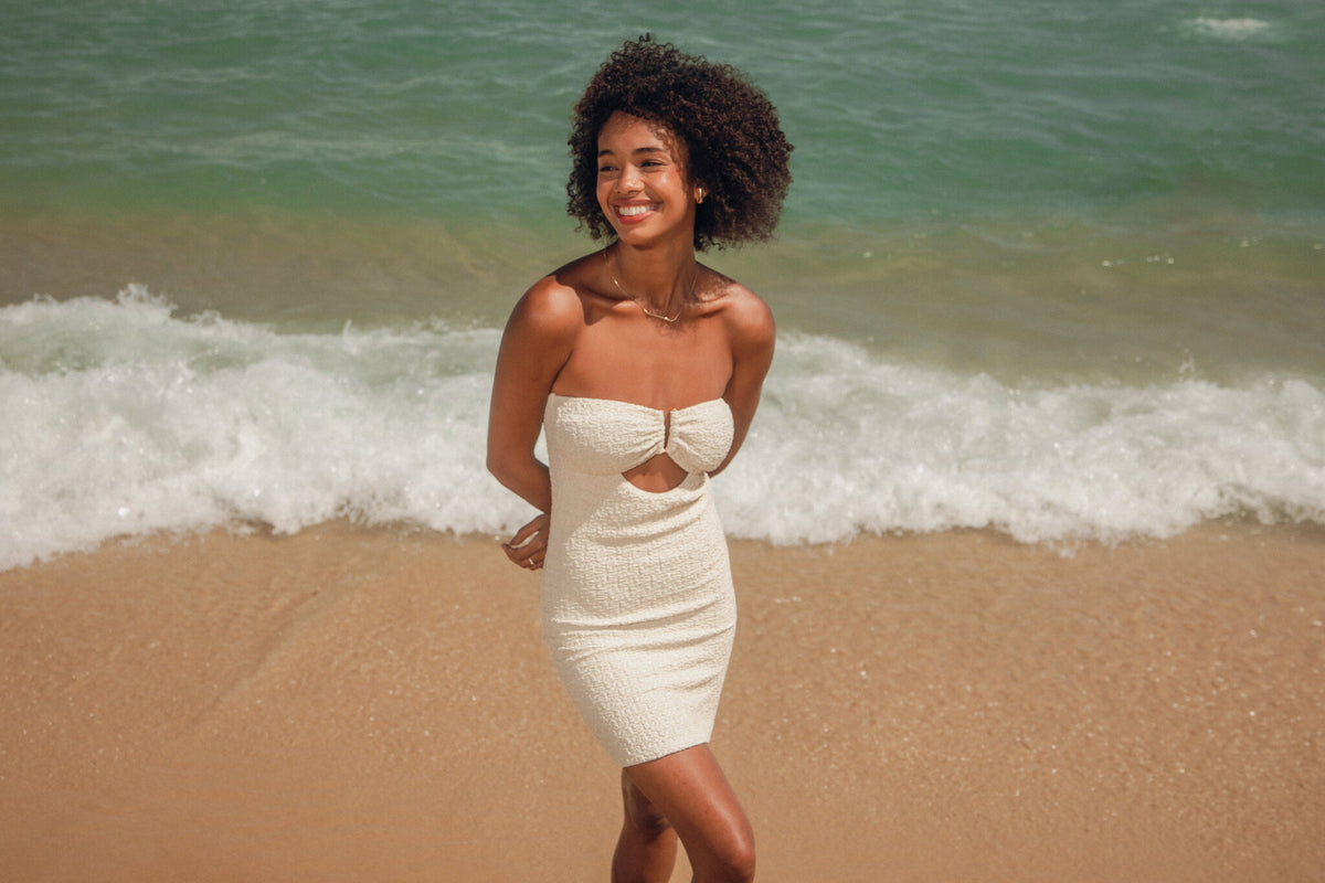 Image 13: Rio De Sol Mini Dresses Brisa-Offwhite Sara Dress