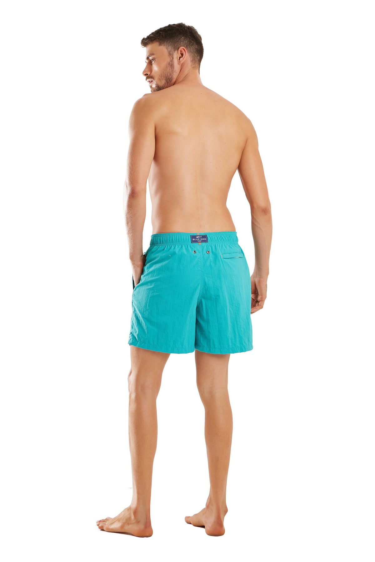 Model Back: Blueman Swim Shorts Short Basico Amni Verde
