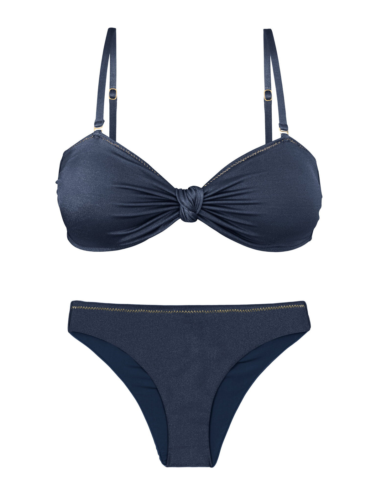 Product Front: Rio De Sol Two Piece Swimwear Set Shark Bandeau-Joy Essential
